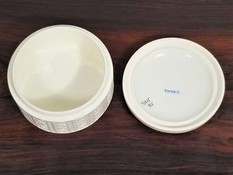 Max Roesler Rodach Germany Art Deco Porcelain Covered Bowl For Sale at ...