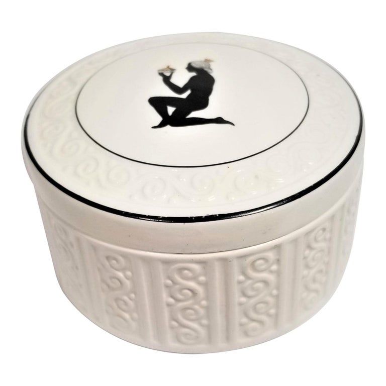 Max Roesler Rodach Germany Art Deco Porcelain Covered Bowl For Sale at ...