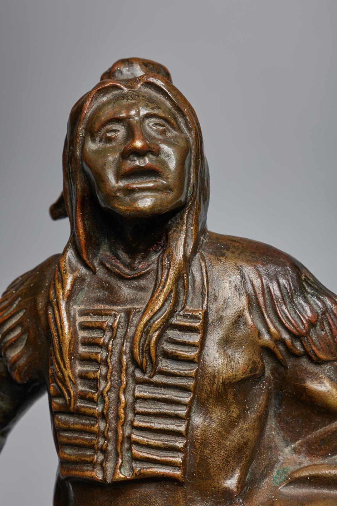 Max Sandor (Austrian, 1897-1945)
Native American Chief, 20th Century
Bronze
Signed on base
11 x 6 x 4.5 inches

