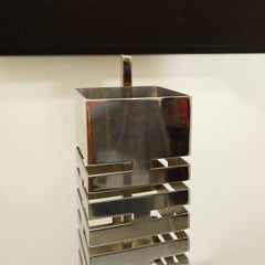 Max Sauze Aluminium Table Lamp, circa 1970