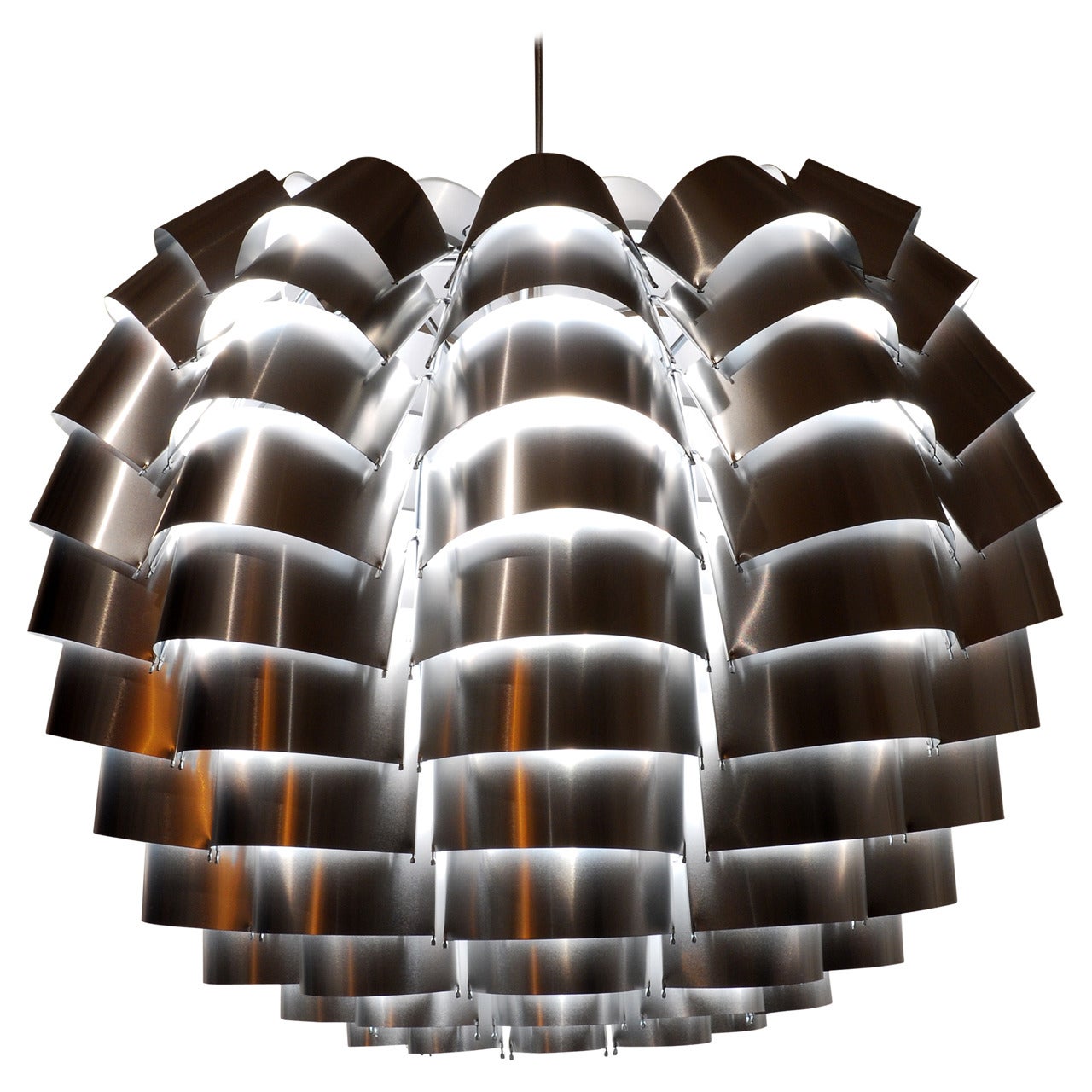 Max Sauze Beautiful Silver Orion 60 Lighting For Sale