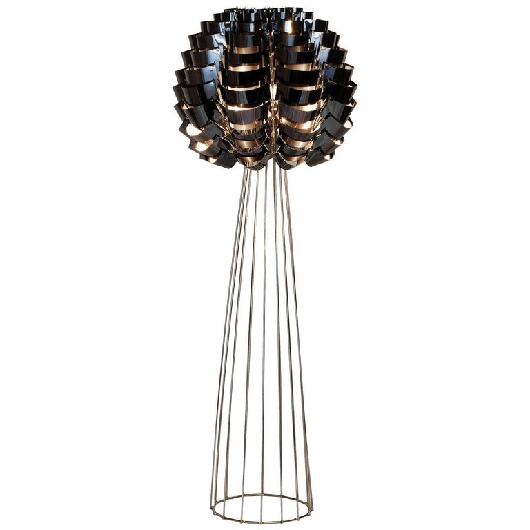 Max Sauze, Black Orion, Floor Lamp For Sale at 1stDibs