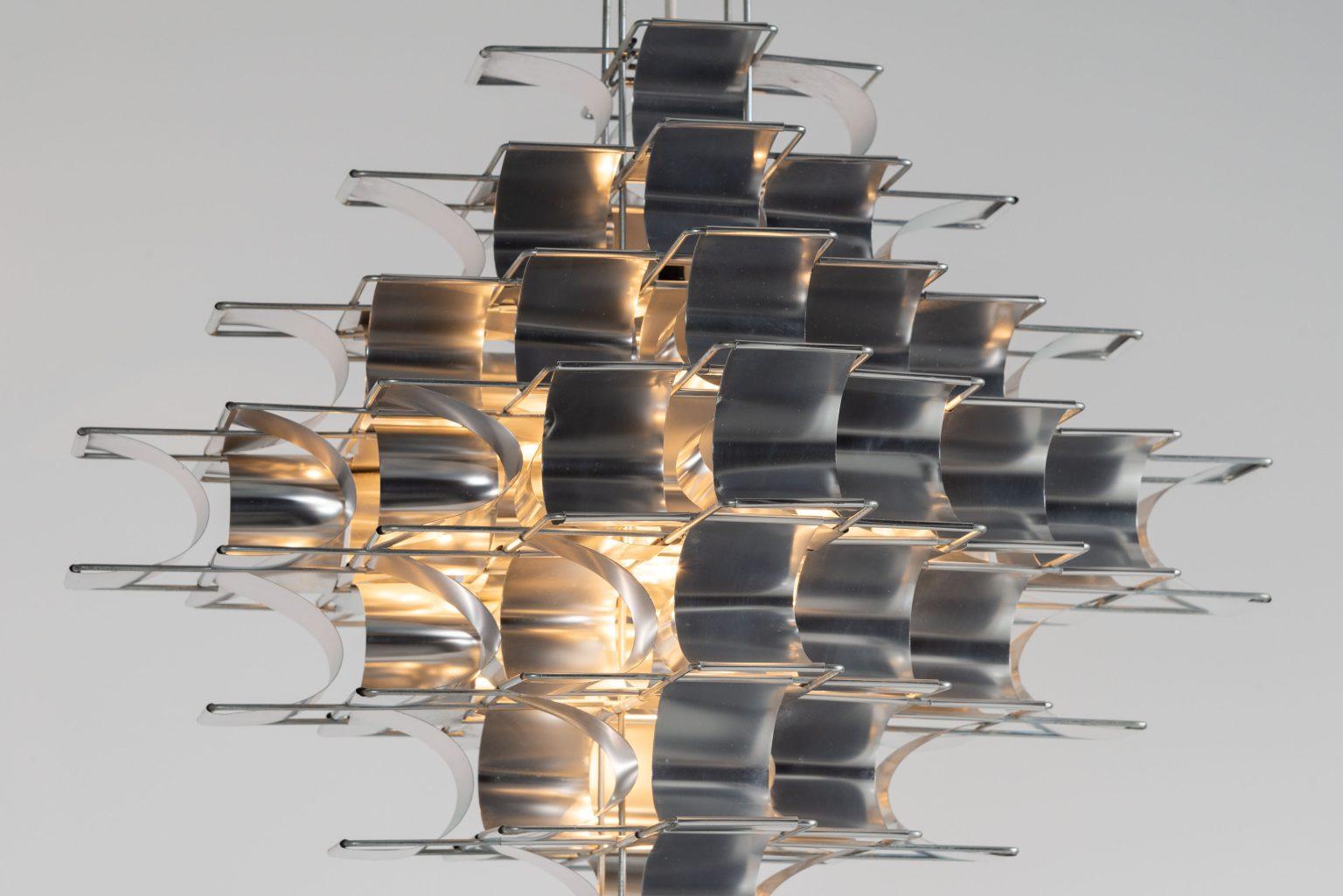 Max Sauze Cassiopé-Kronleuchter Frankreich 1969 (Moderne der Mitte des Jahrhunderts) im Angebot