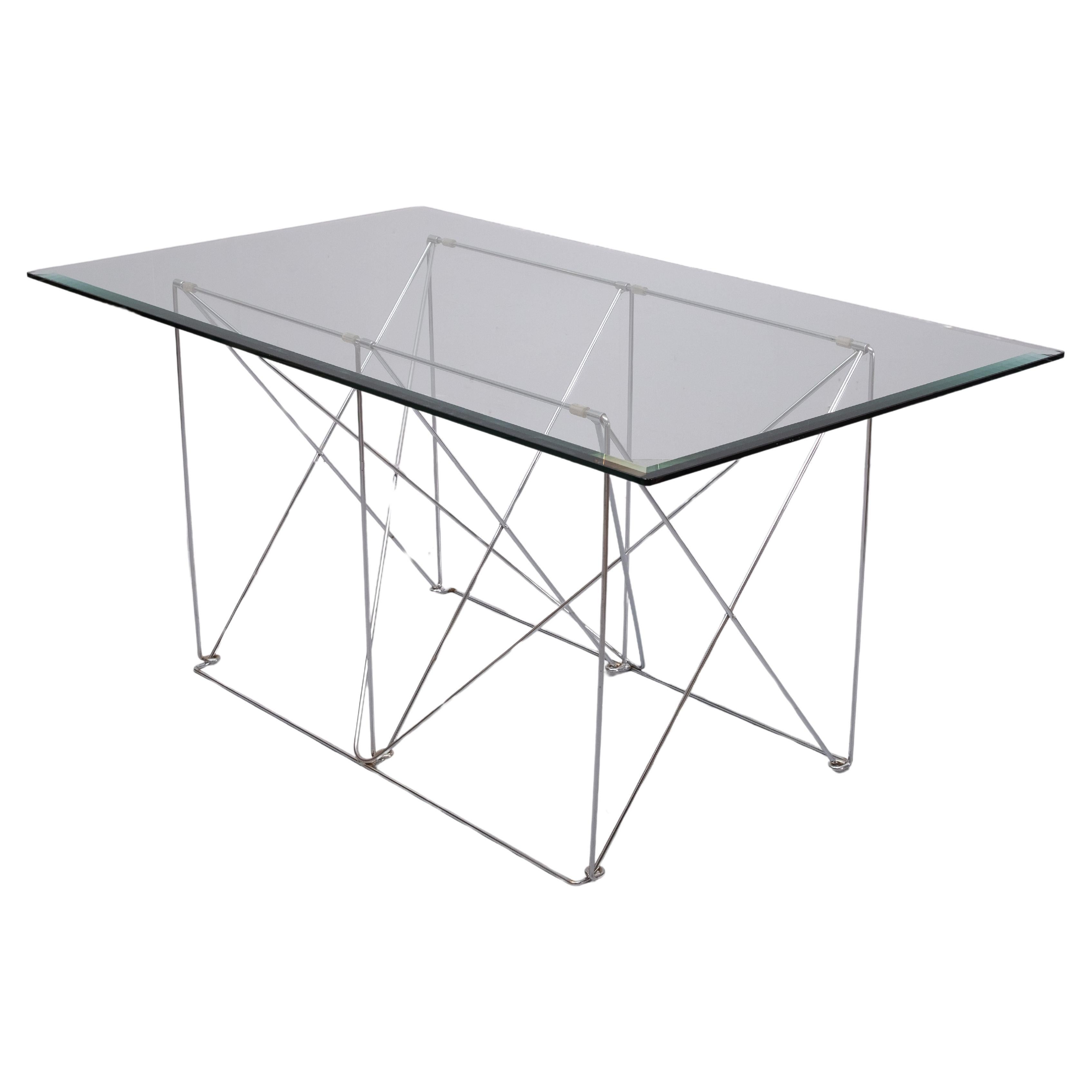 Max Sauze  Table de salle à manger avec base pliable  1970 France  en vente