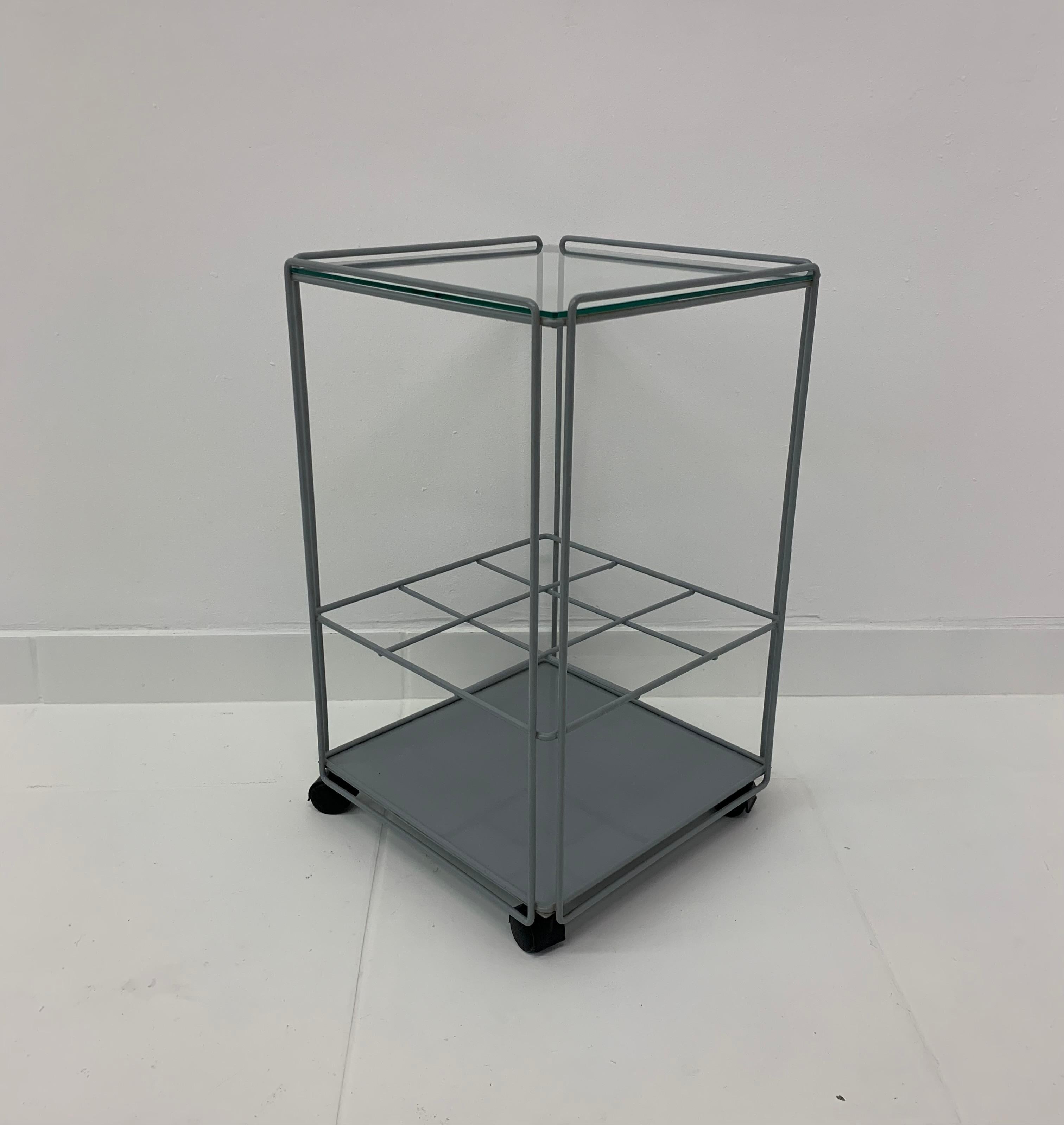 Max Sauze for Atrow ‘Isocele’ bar cart side table 1970’s For Sale 9