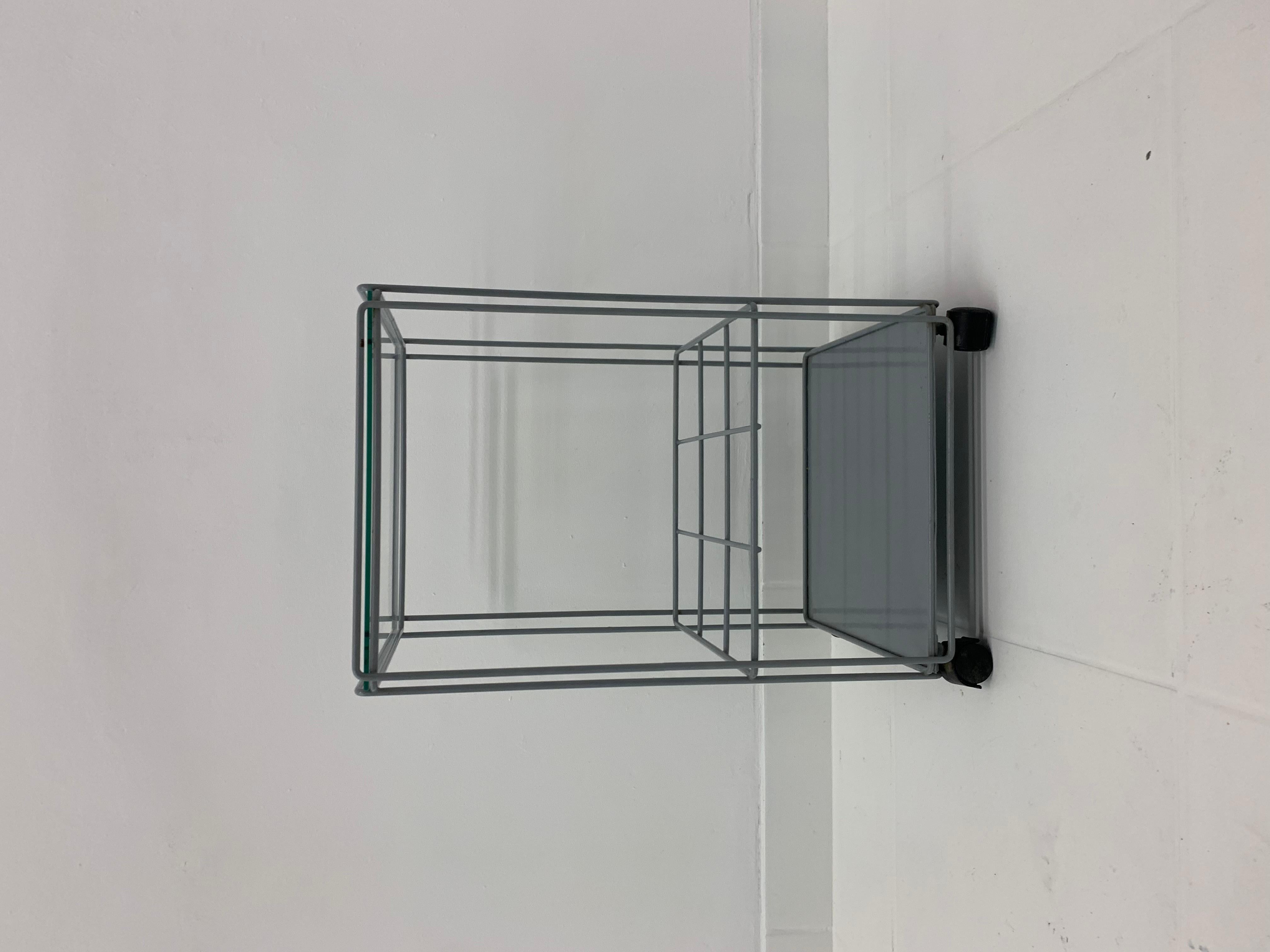 Mid-Century Modern Max Sauze for Atrow ‘Isocele’ bar cart side table 1970’s For Sale