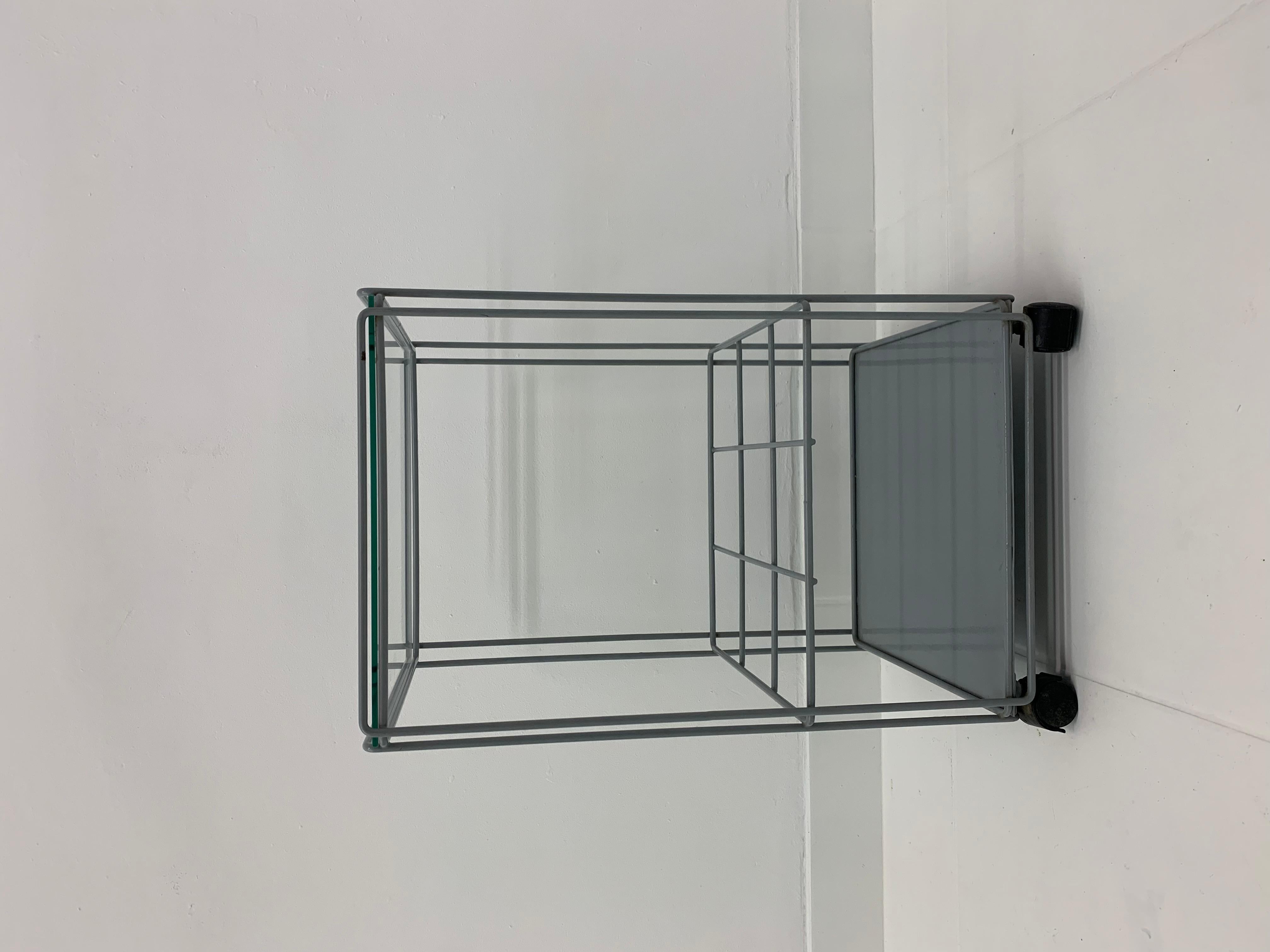 French Max Sauze for Atrow ‘Isocele’ bar cart side table 1970’s For Sale