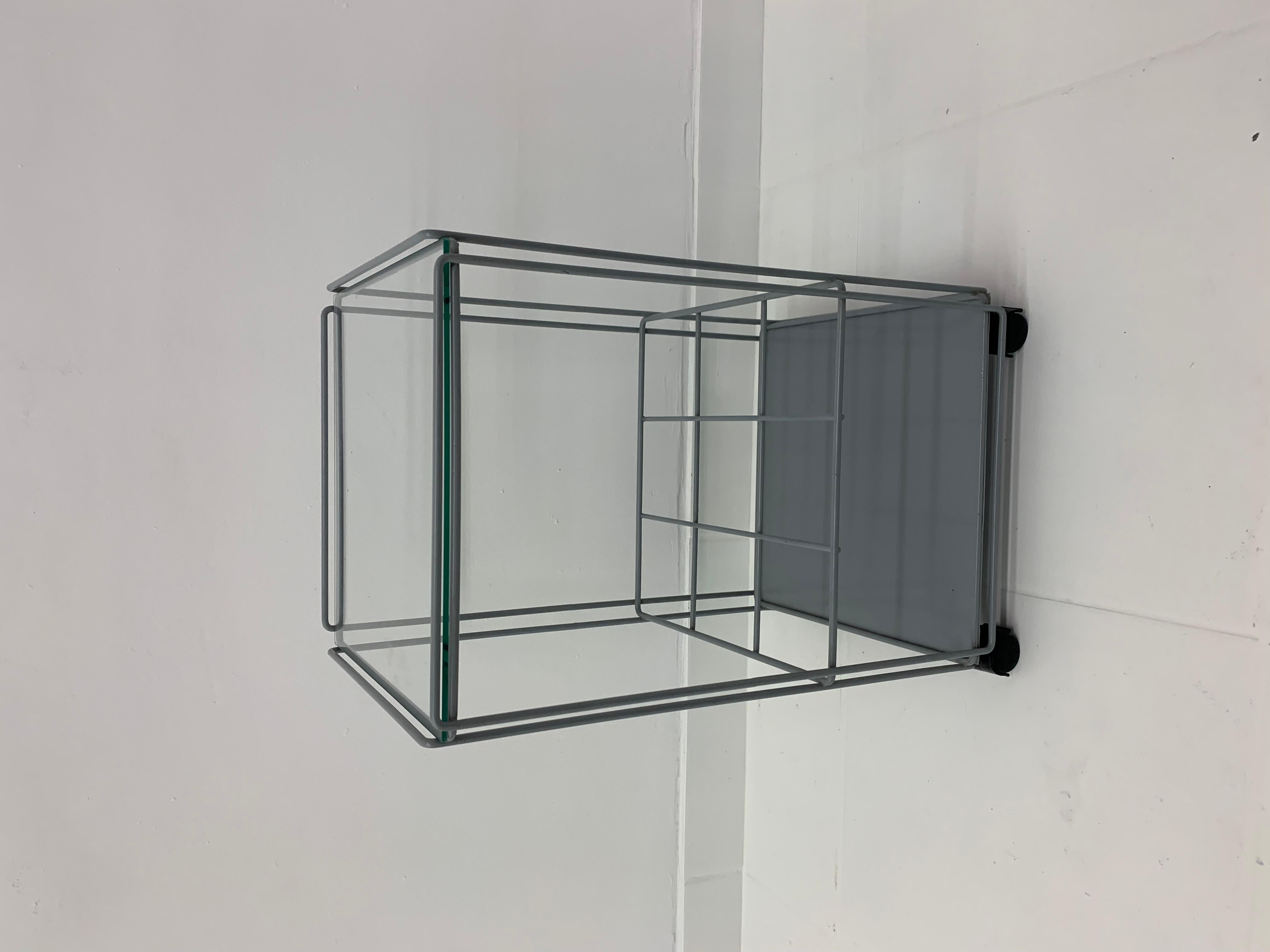 Metal Max Sauze for Atrow ‘Isocele’ bar cart side table 1970’s For Sale