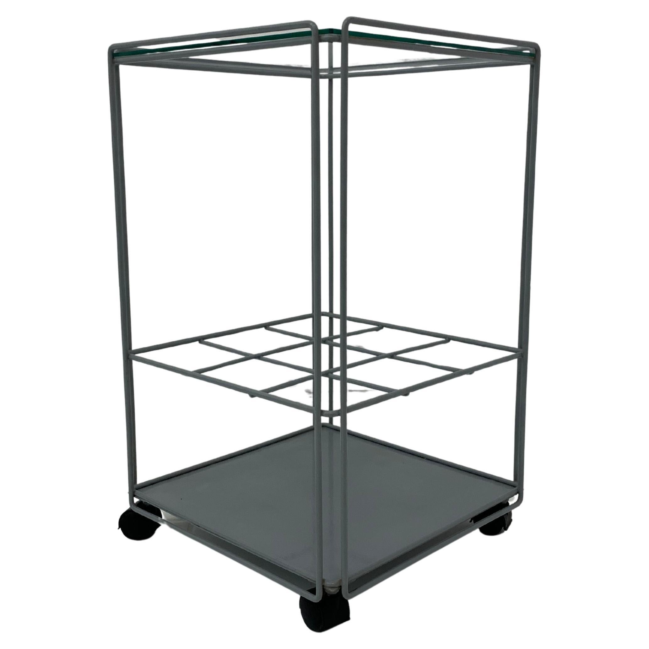 Max Sauze for Atrow ‘Isocele’ bar cart side table 1970’s For Sale