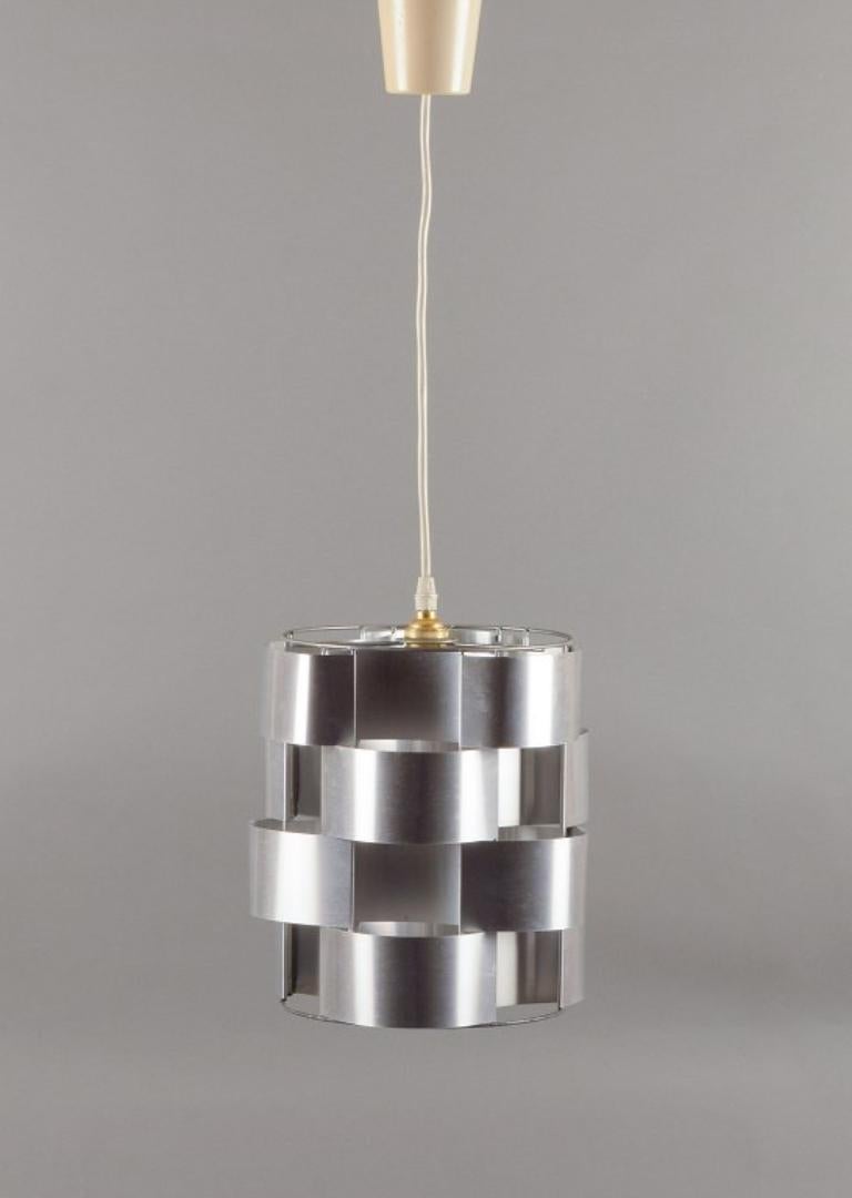Industriale Max Sauze, designer francese.  Lampada da soffitto in alluminio. Industrial Design. in vendita