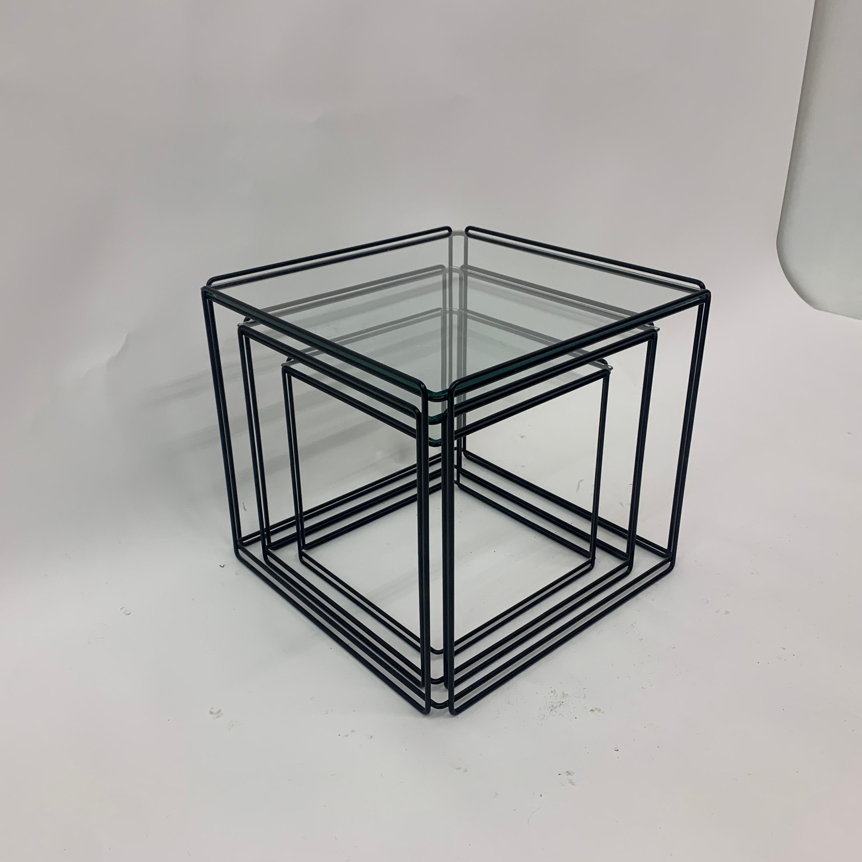Max Sauze Isocele nesting tables 1970’s design For Sale 4