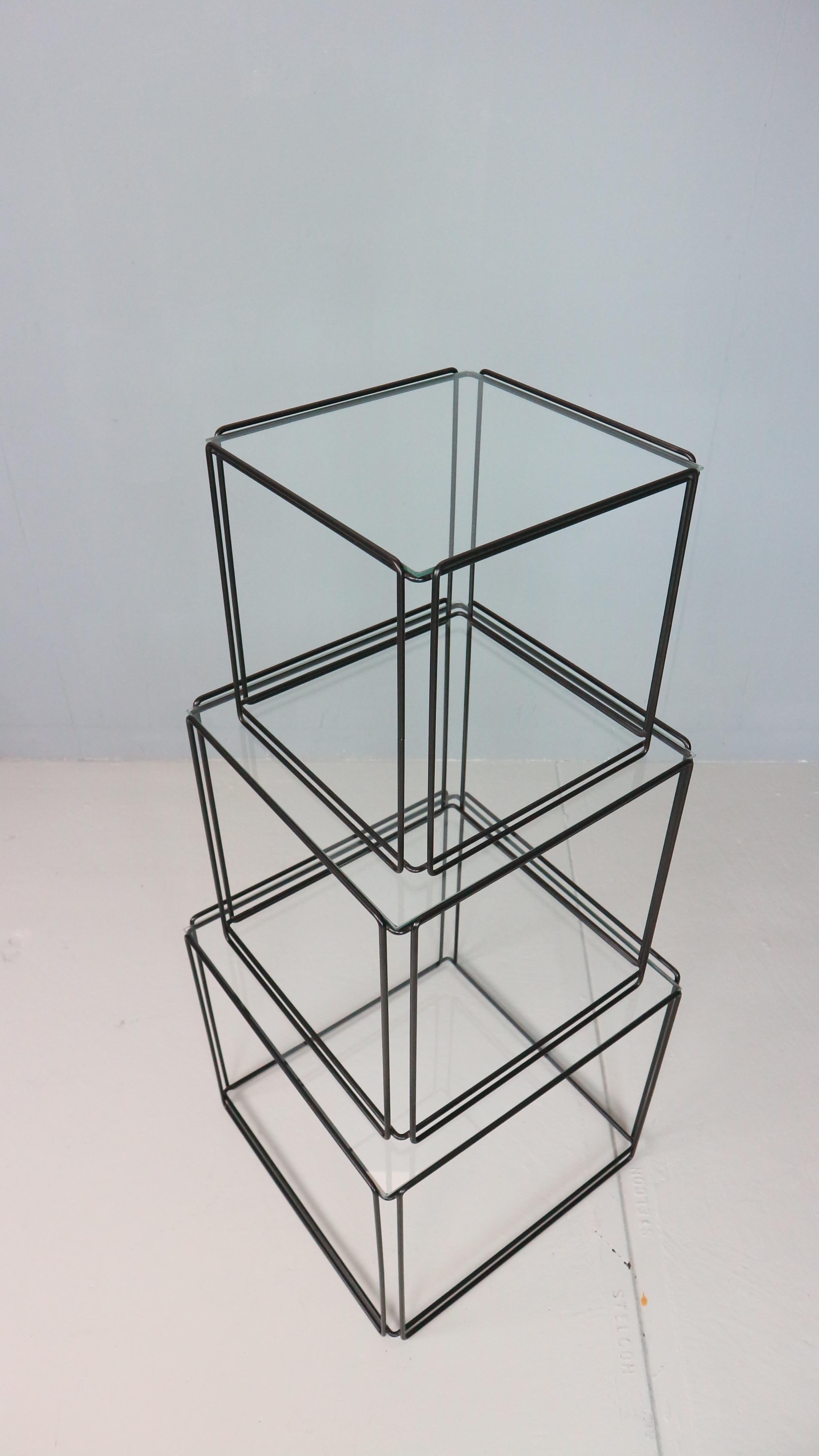 Max Sauze Isocele nesting tables 1970’s design For Sale 4