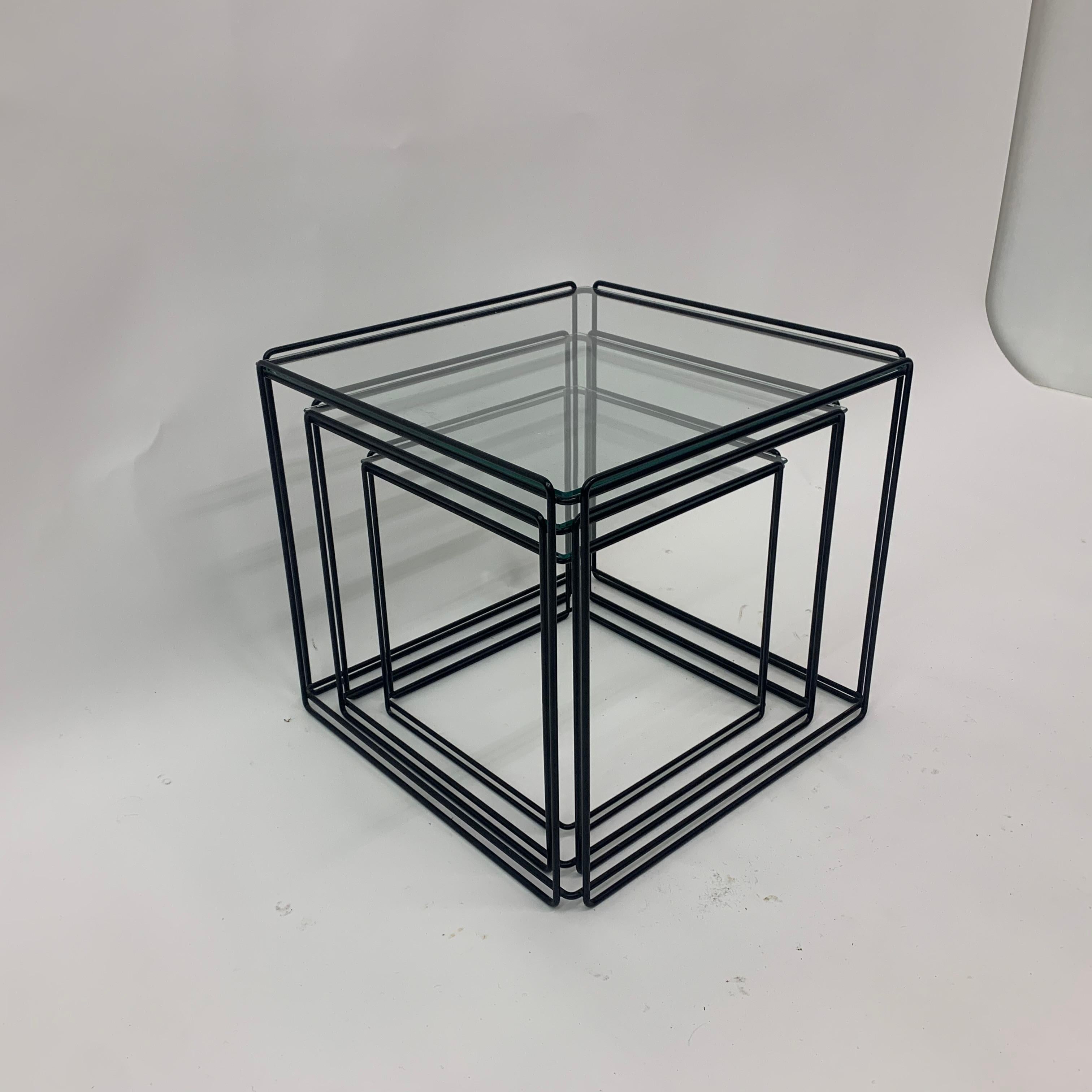 Max Sauze Isocele nesting tables 1970’s design For Sale 5
