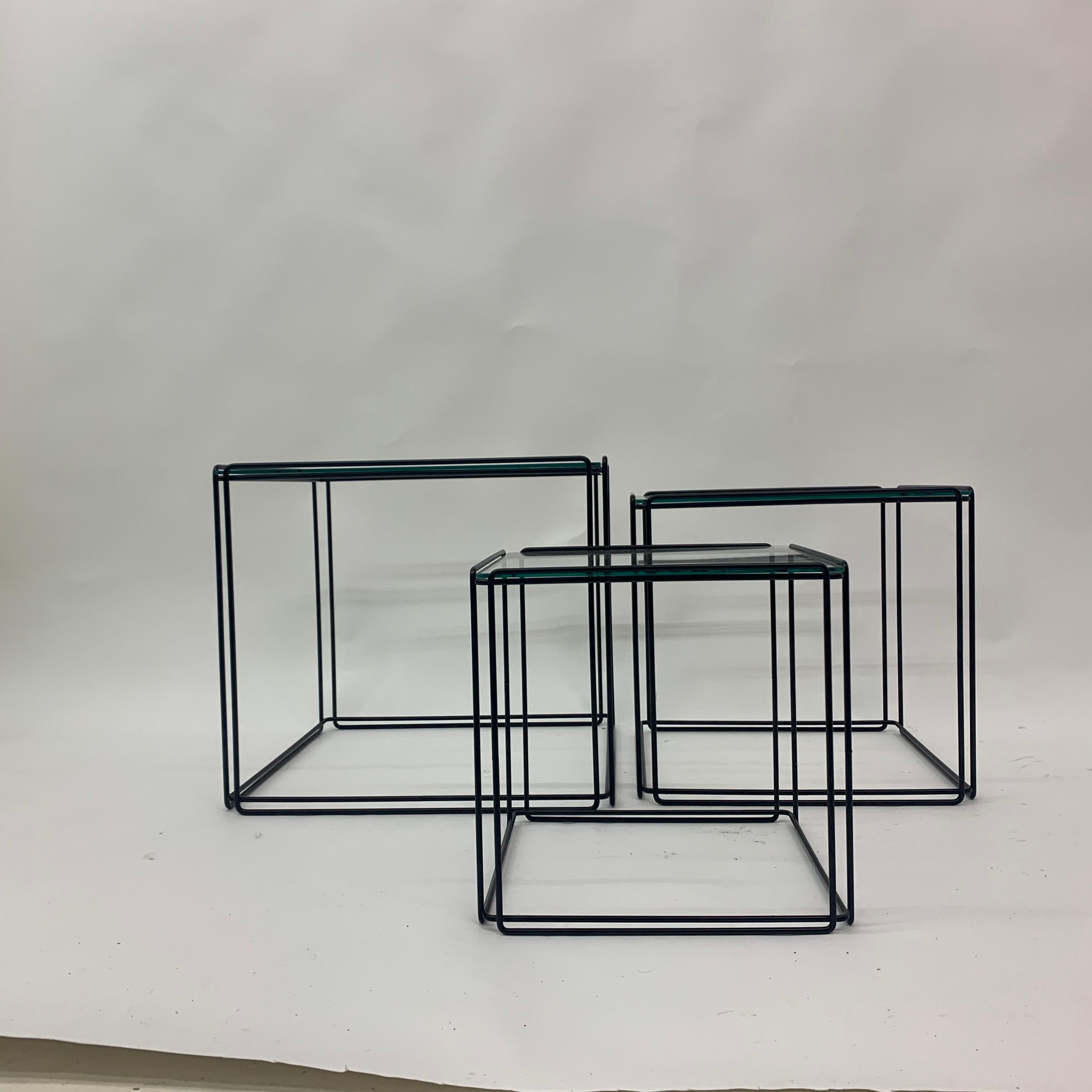 Max Sauze Isocele nesting tables 1970’s design For Sale 7