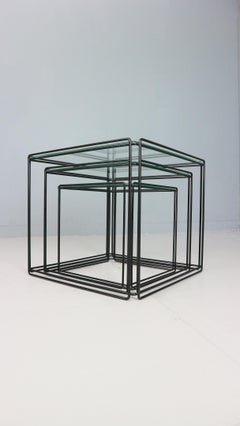 Max Sauze Isocele Schachteltische 1970er Jahre Design