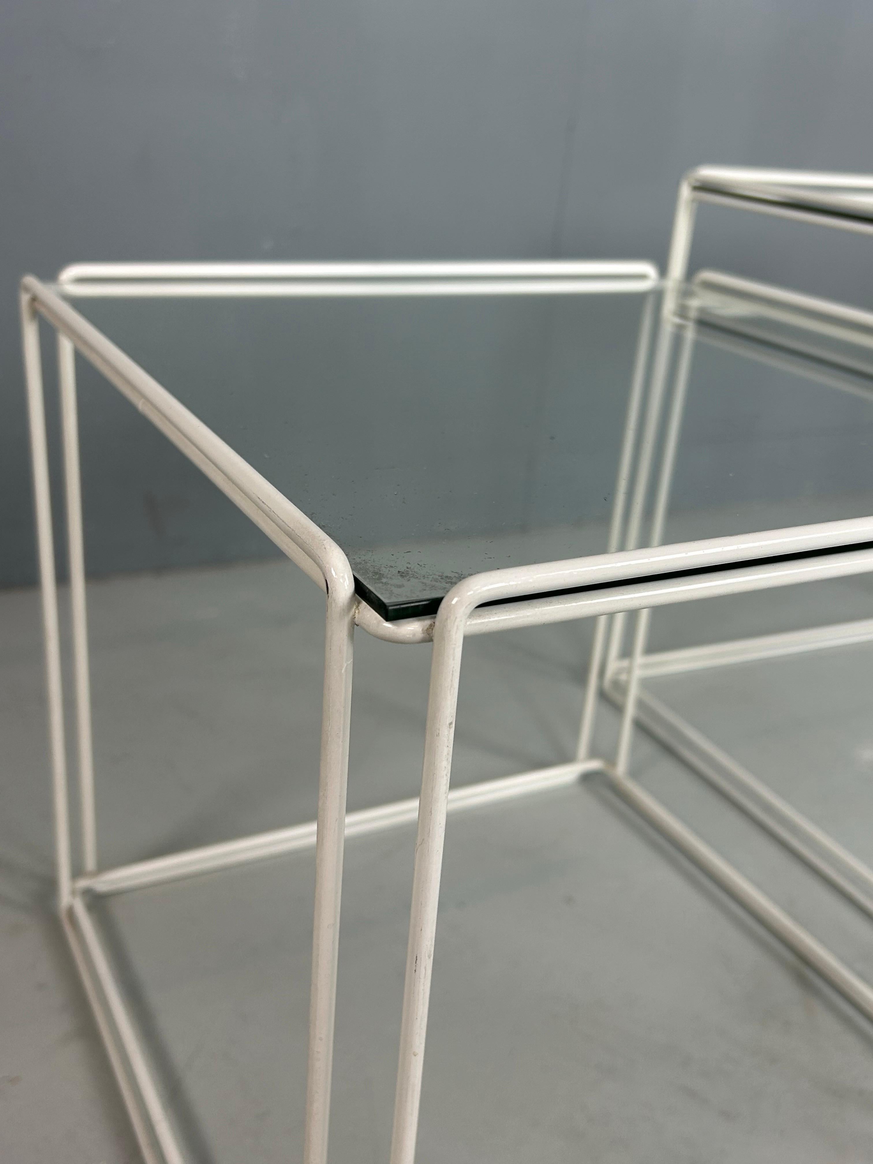 Mid-Century Modern Max Sauze Isocele nesting tables 1970’s design For Sale