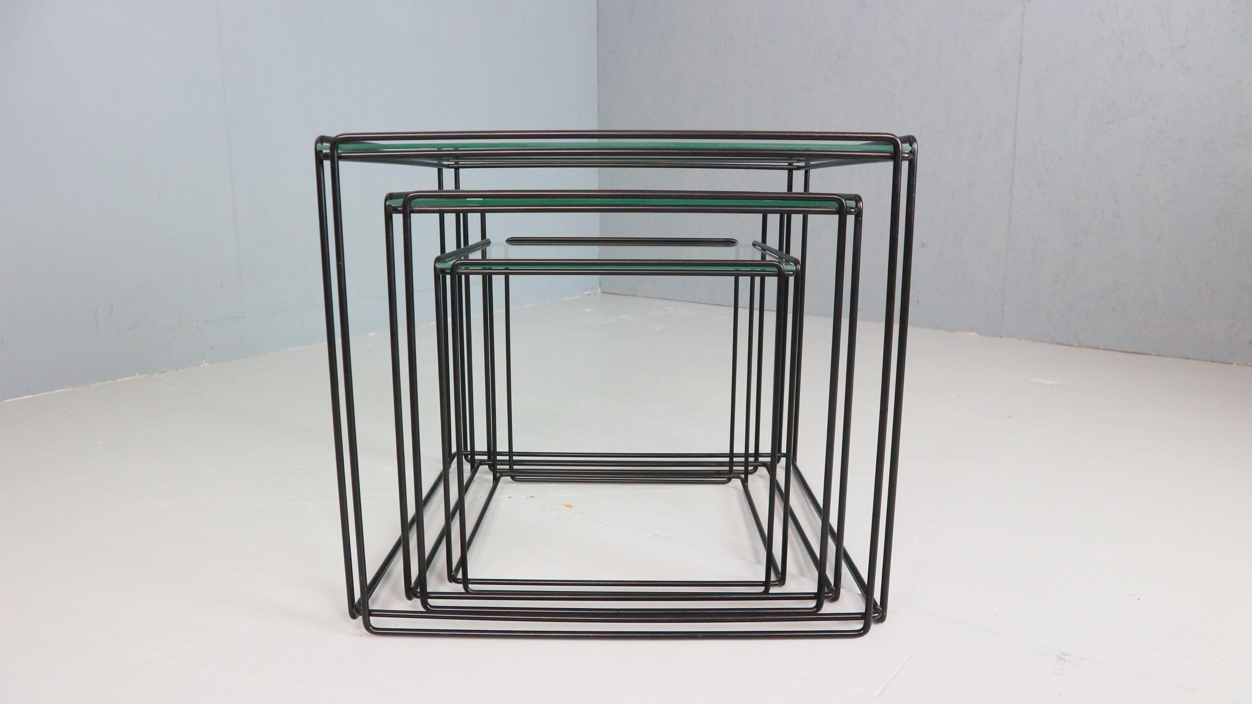 French Max Sauze Isocele nesting tables 1970’s design For Sale