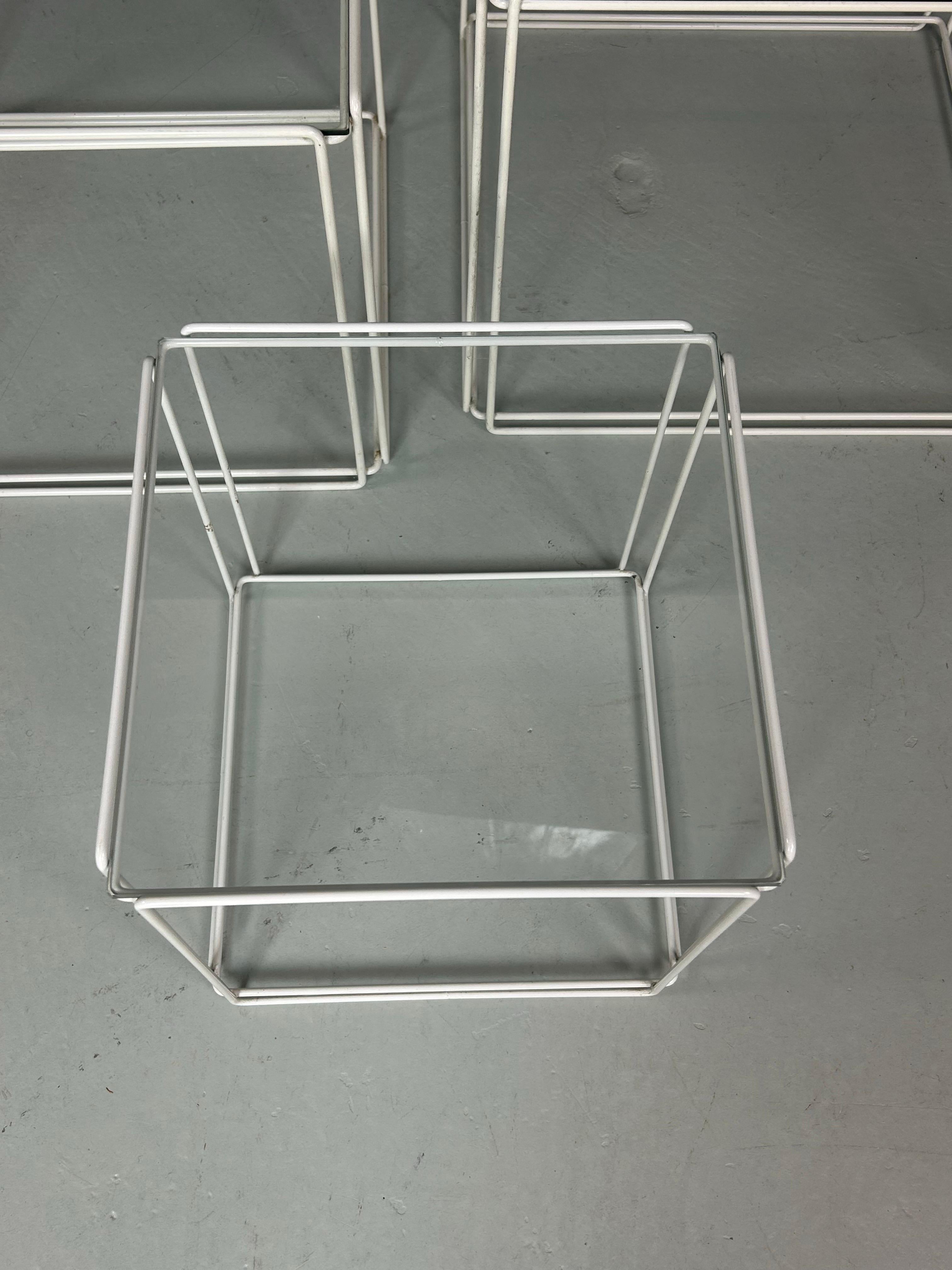 Max Sauze Isocele nesting tables 1970’s design In Good Condition For Sale In The Hague, NL
