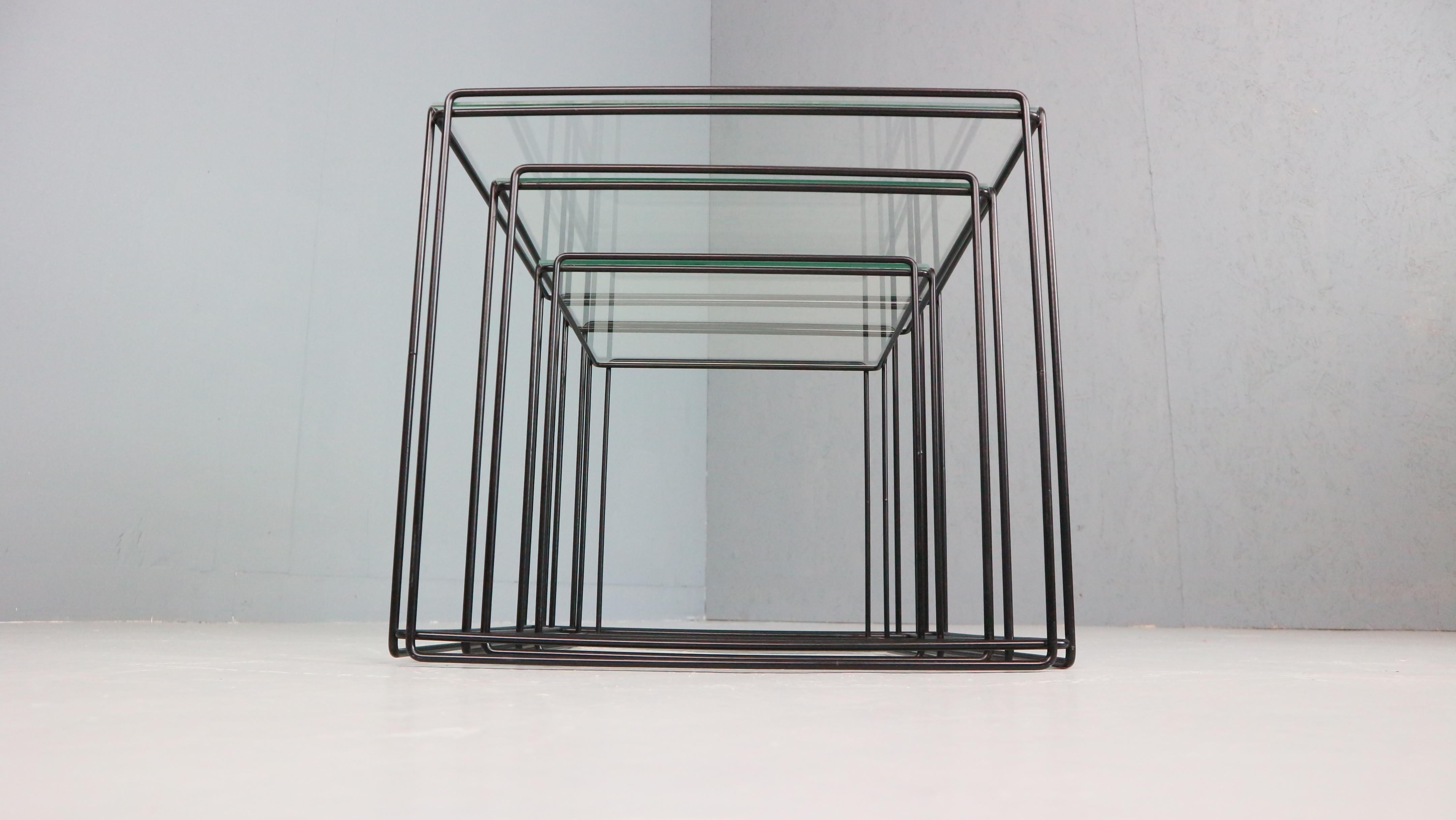 Max Sauze Isocele nesting tables 1970’s design In Good Condition For Sale In The Hague, NL