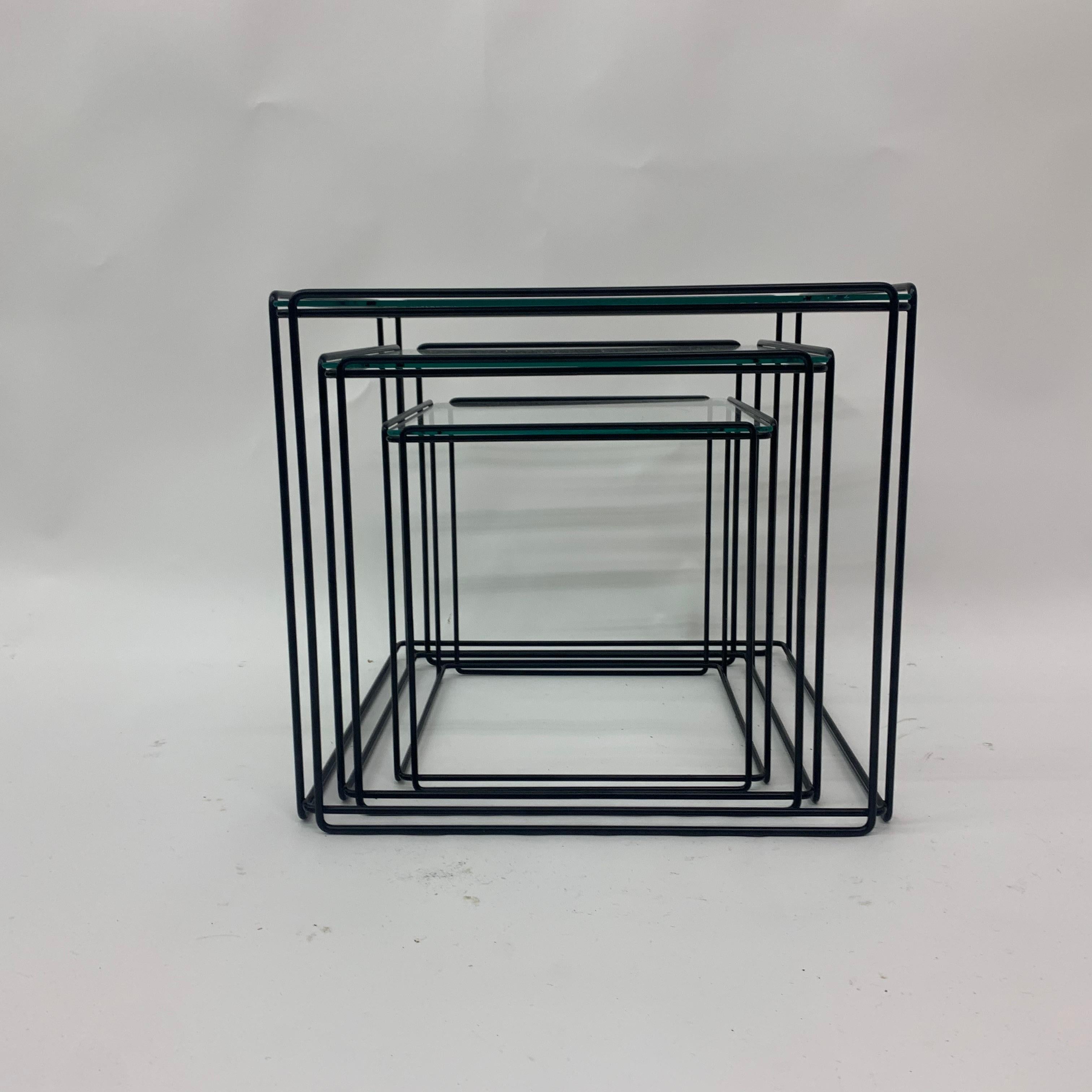 Late 20th Century Max Sauze Isocele nesting tables 1970’s design For Sale