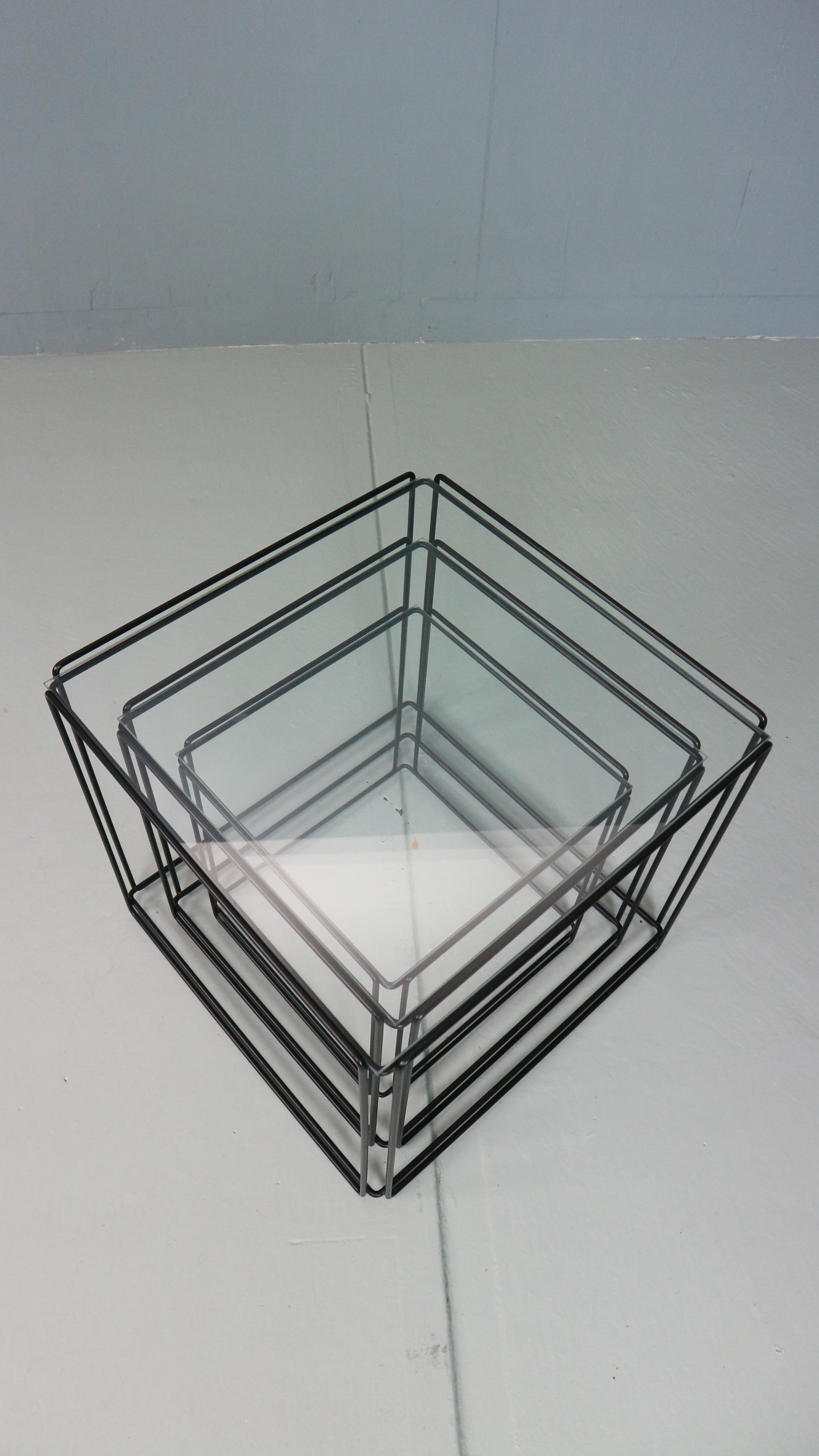 20th Century Max Sauze Isocele nesting tables 1970’s design For Sale