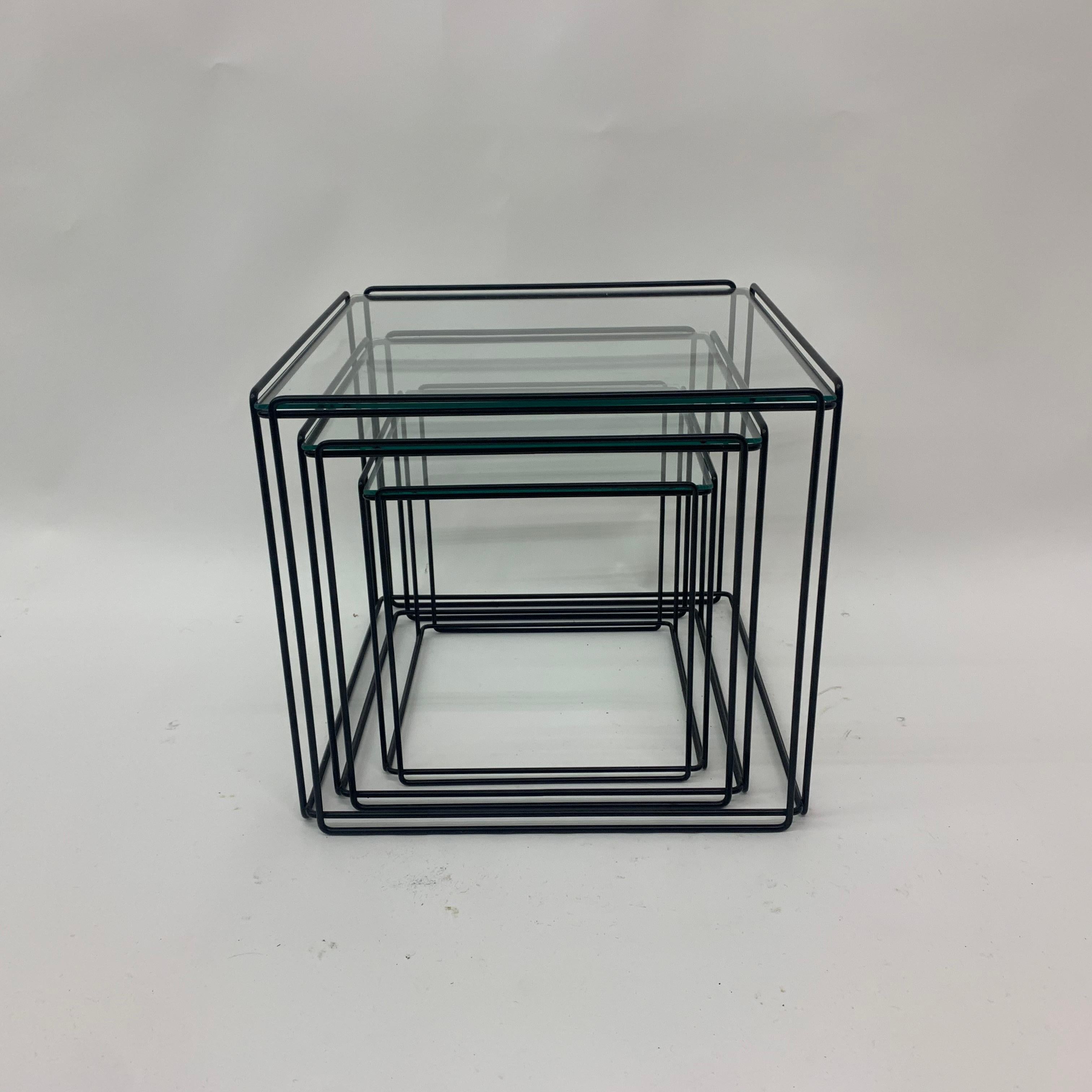 Max Sauze Isocele nesting tables 1970’s design For Sale 1