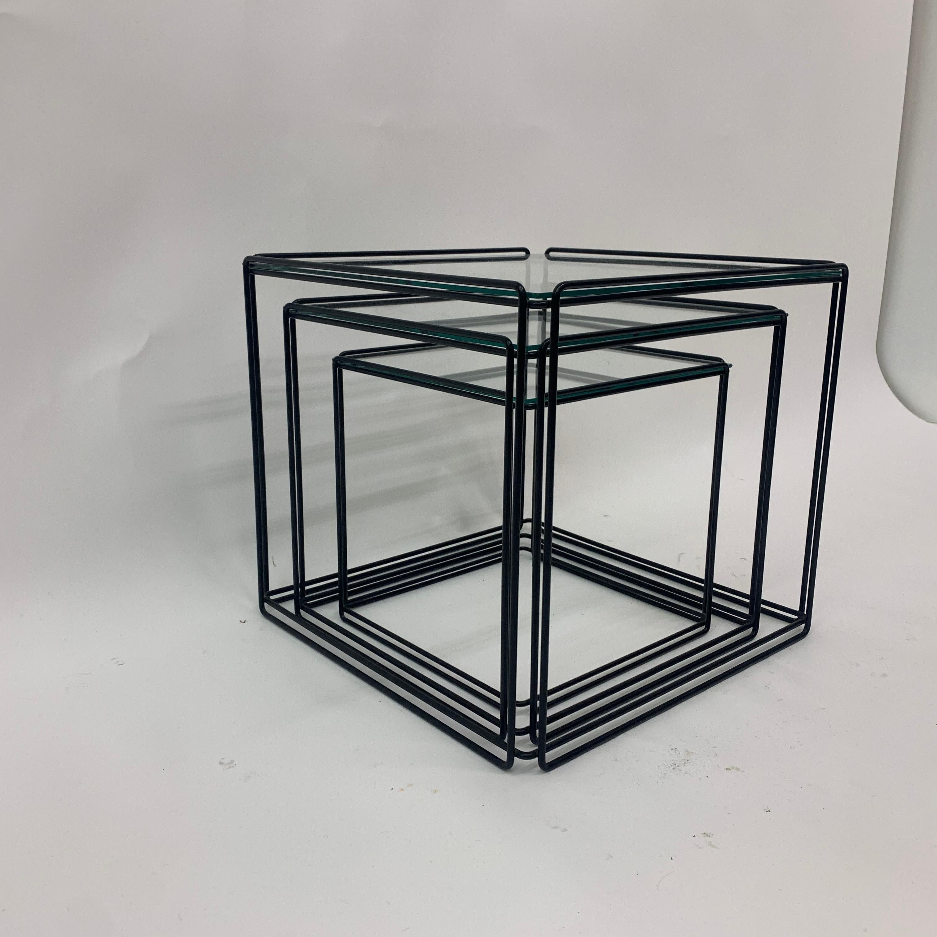 Max Sauze Isocele nesting tables 1970’s design For Sale 2