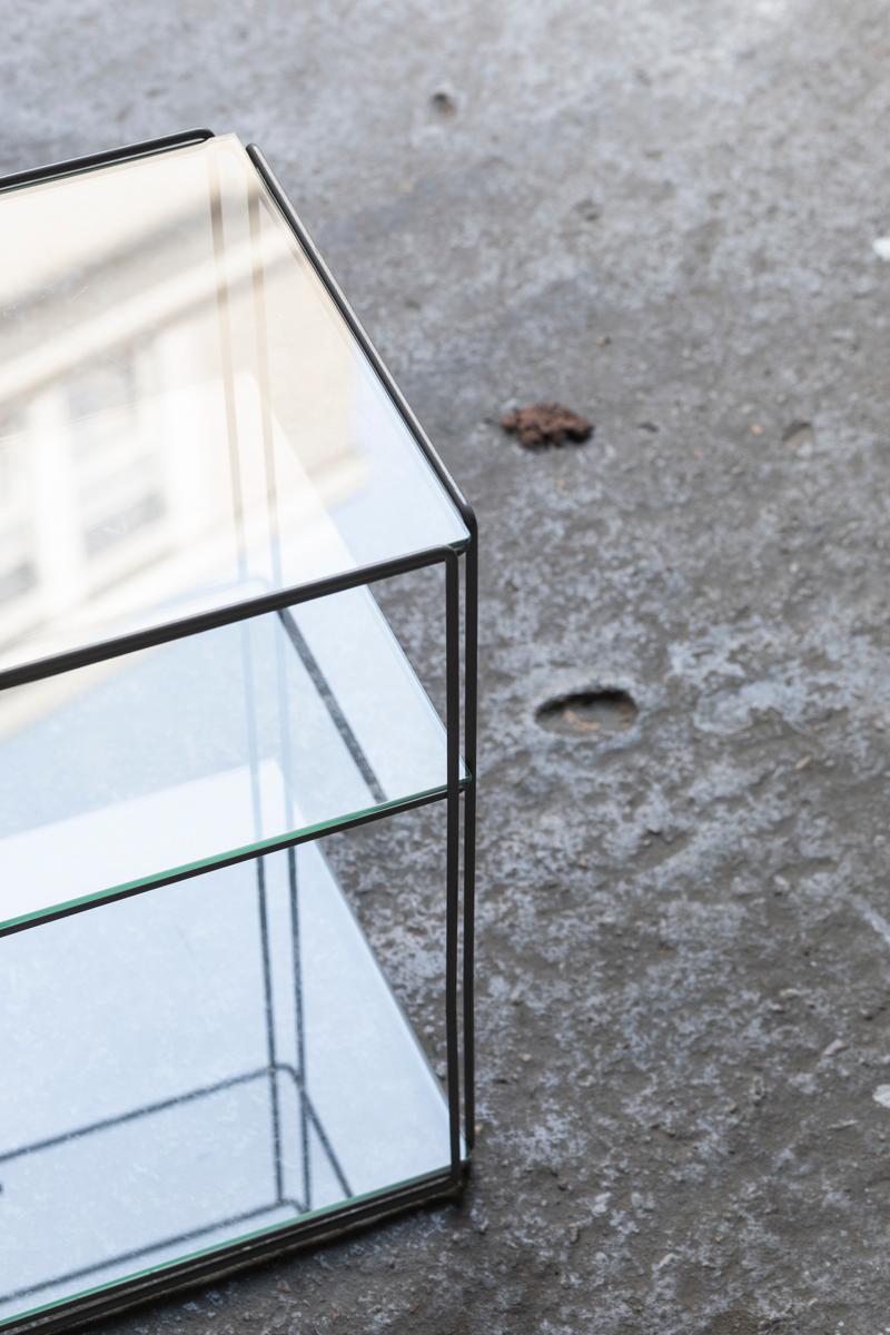 Metal Max Sauze Isocele Side Table for Max Sauze Studio, France, 1970s