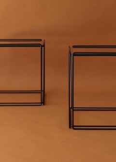 Pareja de mesas Max Sauze Isoceles Años 70