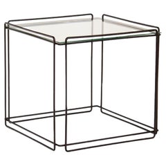 Max Sauze Isosceles End Table with Glass Top by Atrow