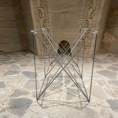 1970s Max Sauze Architectural Folding French Tubular Table