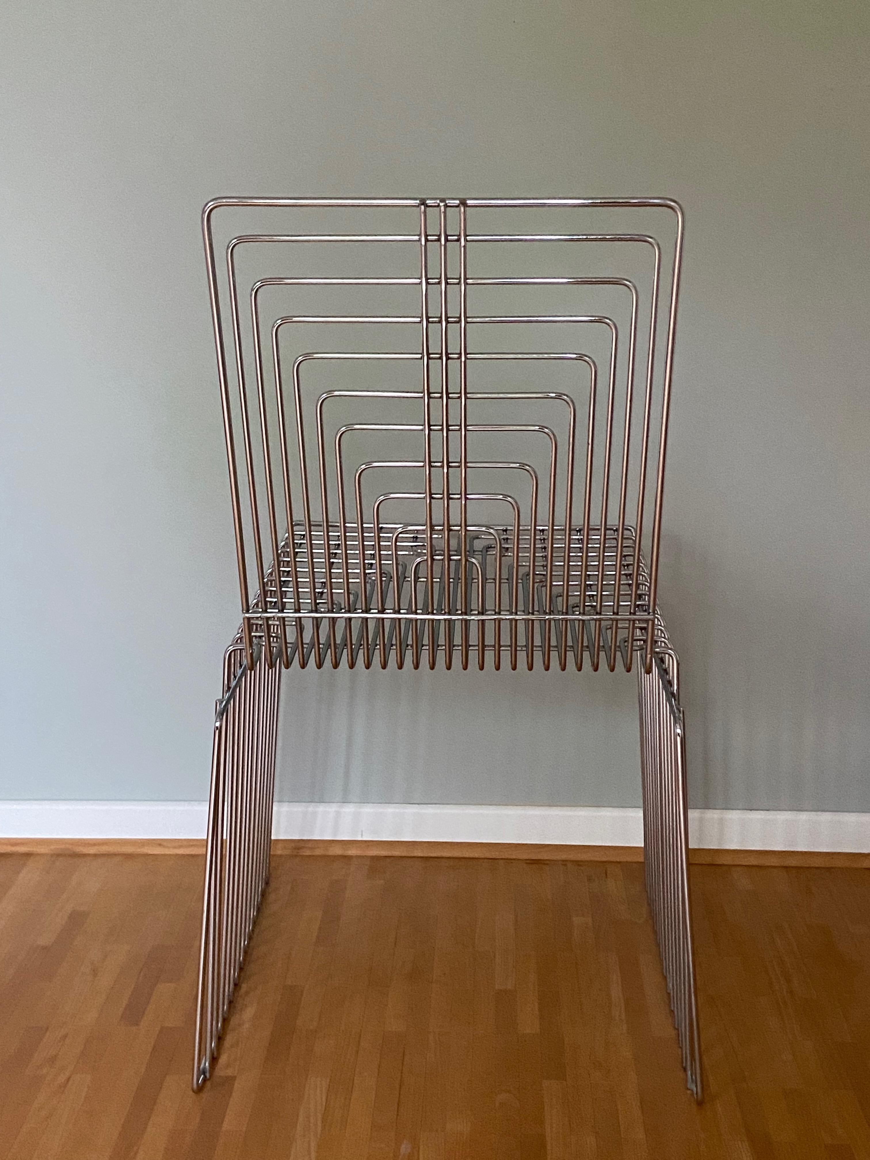 Max Sauze Sculpture Wire Chair 1970's Made in France In Good Condition In Krefeld, DE