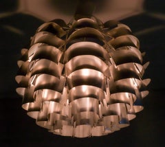 Lustre moderne mi-siècle Orion 48 d'un sculpteur français Max Sauze