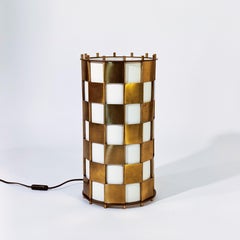 Max Sauze style. Hollywood Regency brass table lamp, France, 1960s