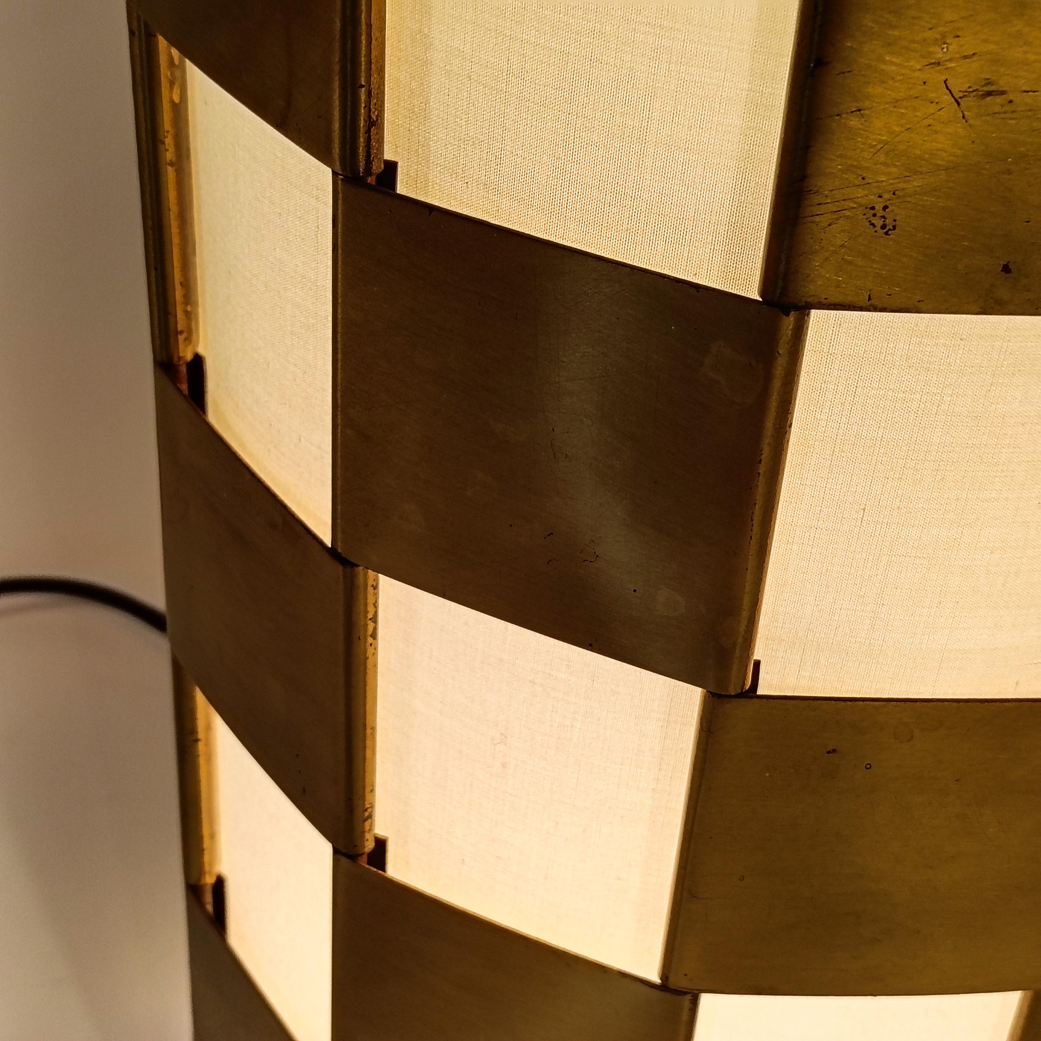 Estilo Max Sauze. Lámpara de sobremesa de latón Hollywood Regency, Francia, años 60 en venta 1