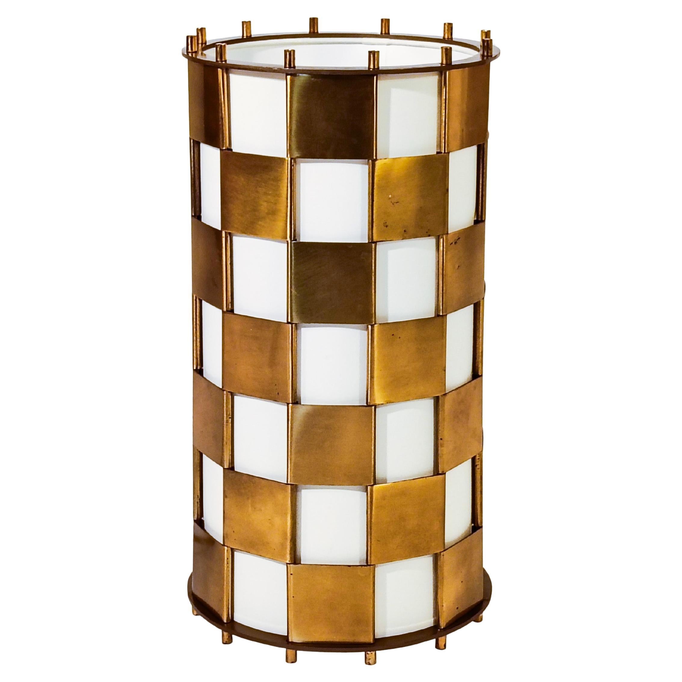 Max Sauze style. Hollywood Regency brass table lamp, France, 1960s