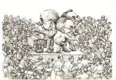 1985 Max Schweber 'Presenting Bills & Taxes' Political Commentary