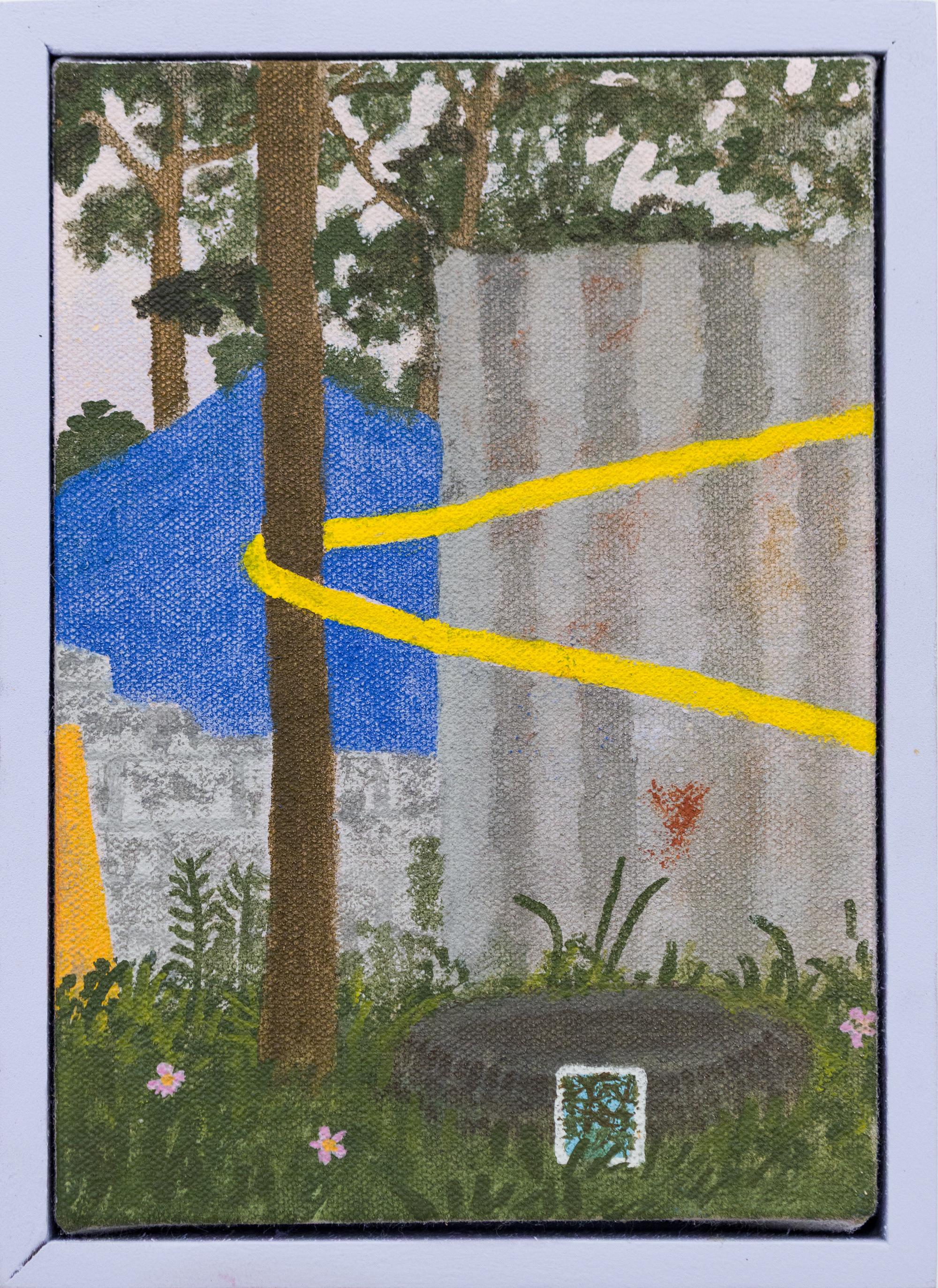 "Iterative" Construction Equipment and Flowers in City Landscape by Max Seckel