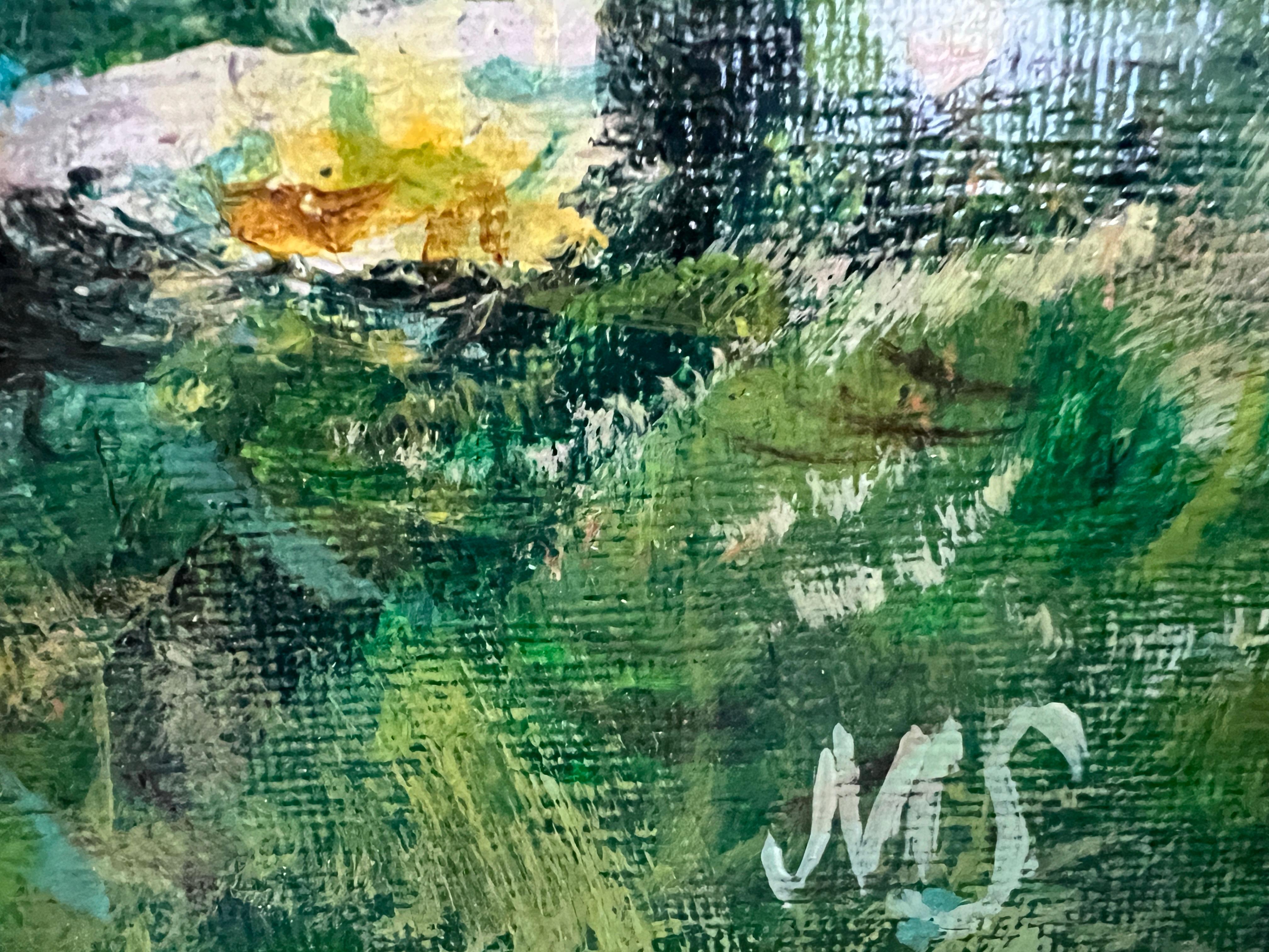 Landschaft von Max Shekhter (geb. 1938) - Original Ölgemälde auf Karton, gerahmt im Angebot 8