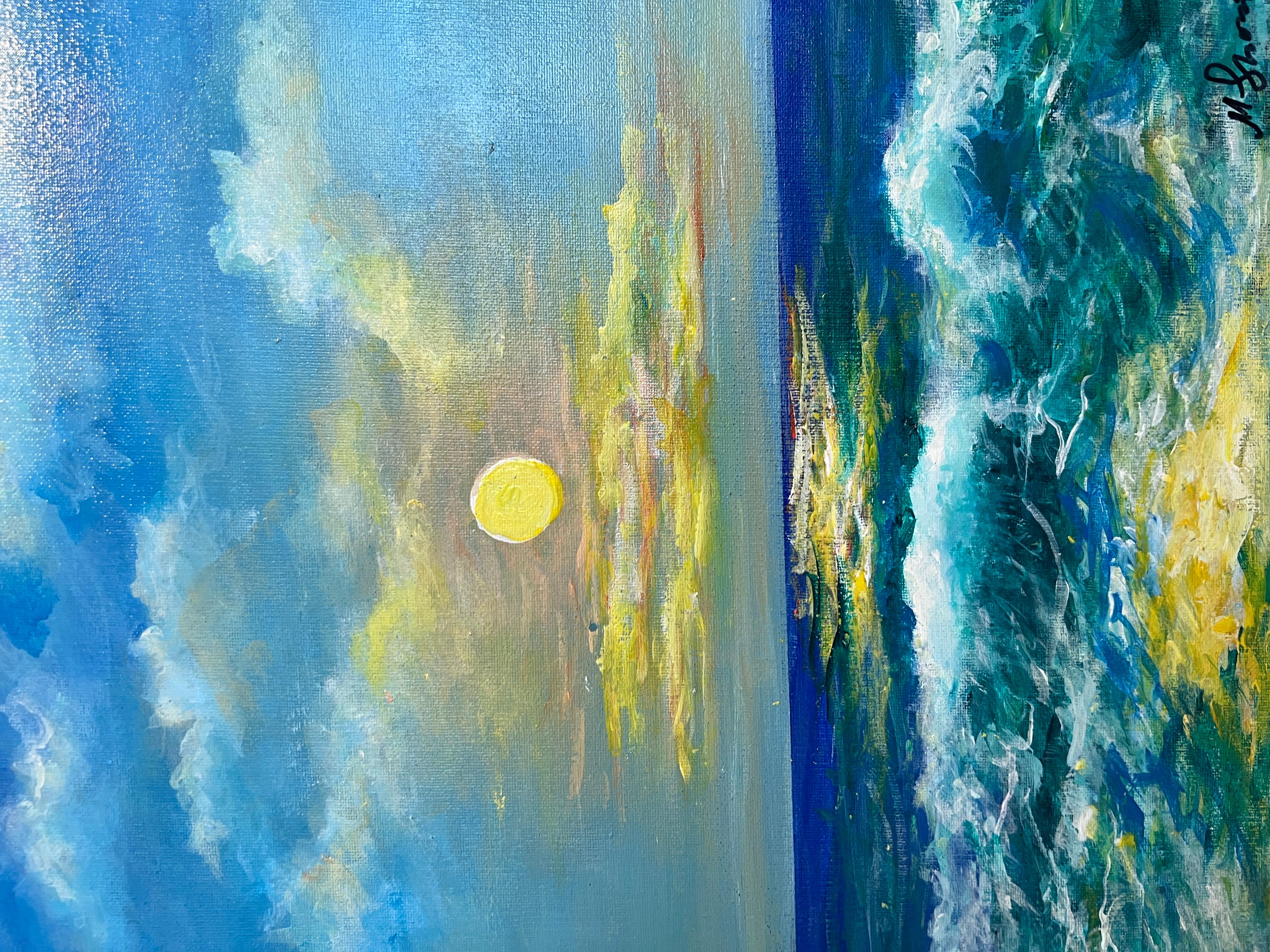 Seascape by Max Shekhter (b. 1938) – Original American Oil Painting on canvas For Sale 2