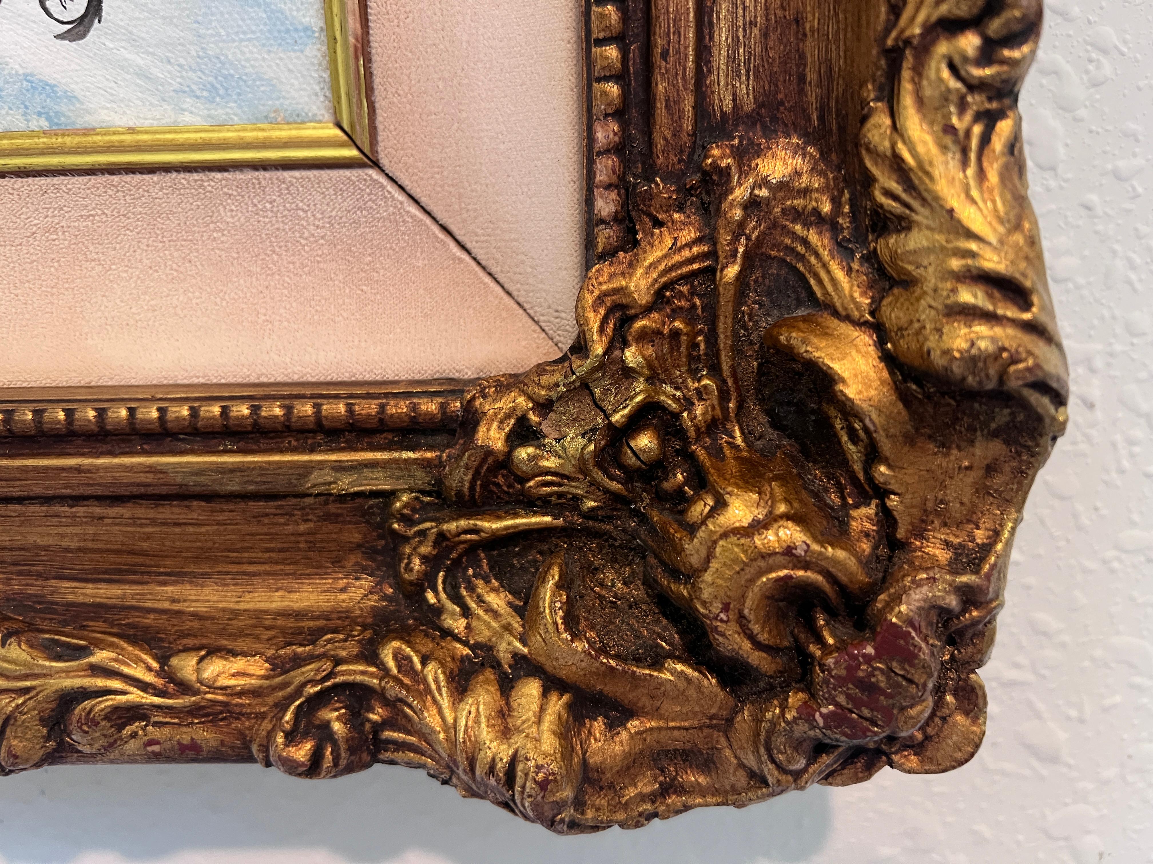 Winter Troika Ride – Original Oil Painting by Max Shekhter (b. 1938) Gold Frame For Sale 6