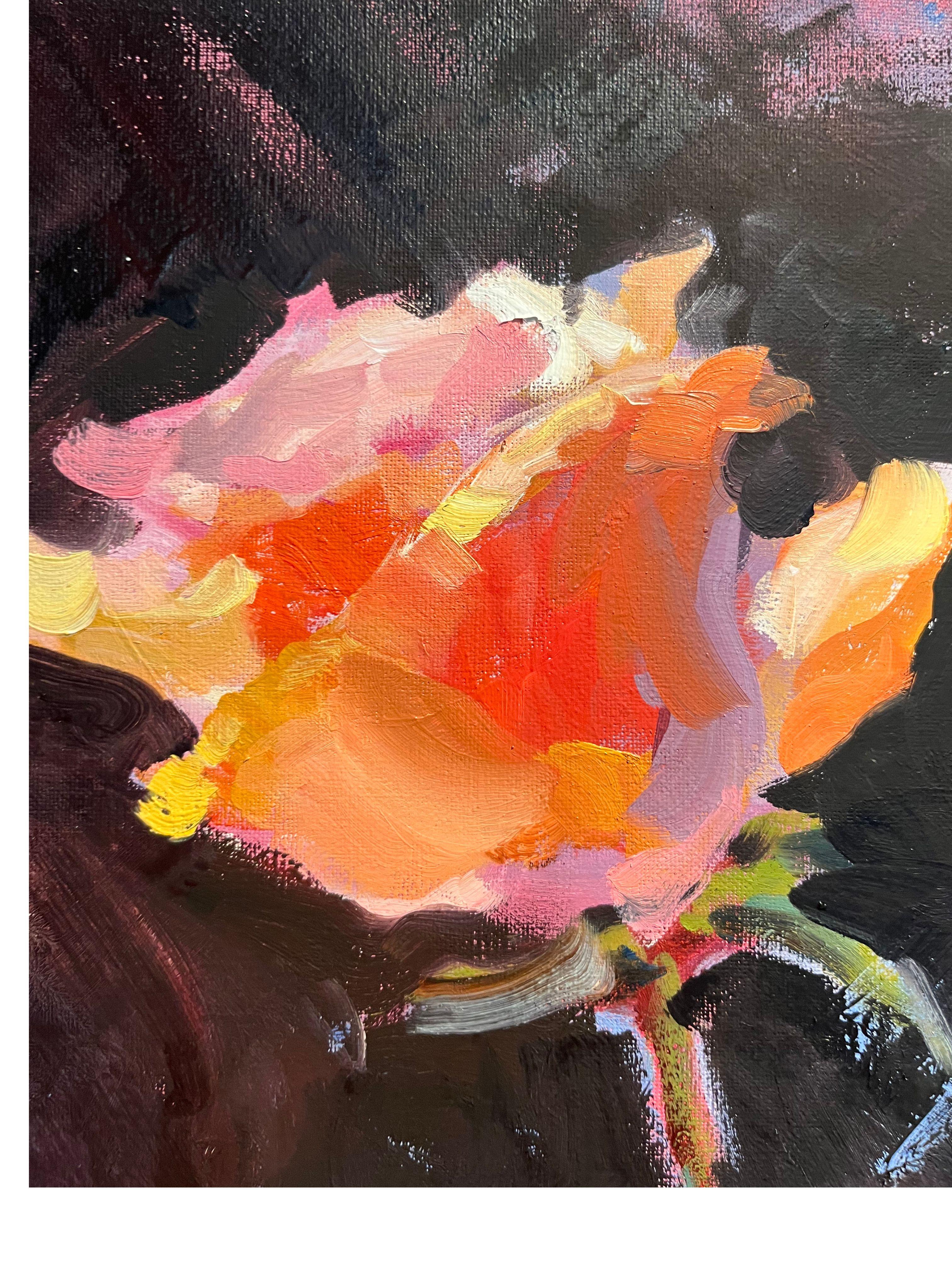 Feurige Rose – Painting von Max Skoblinsky 