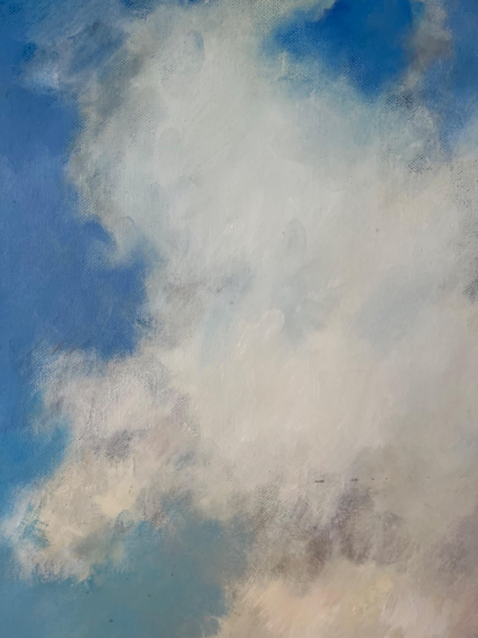 “Metamorphoses of the Sky: Clouds and the Transformation of Perception” - Impressionist Painting by Max Skoblinsky 