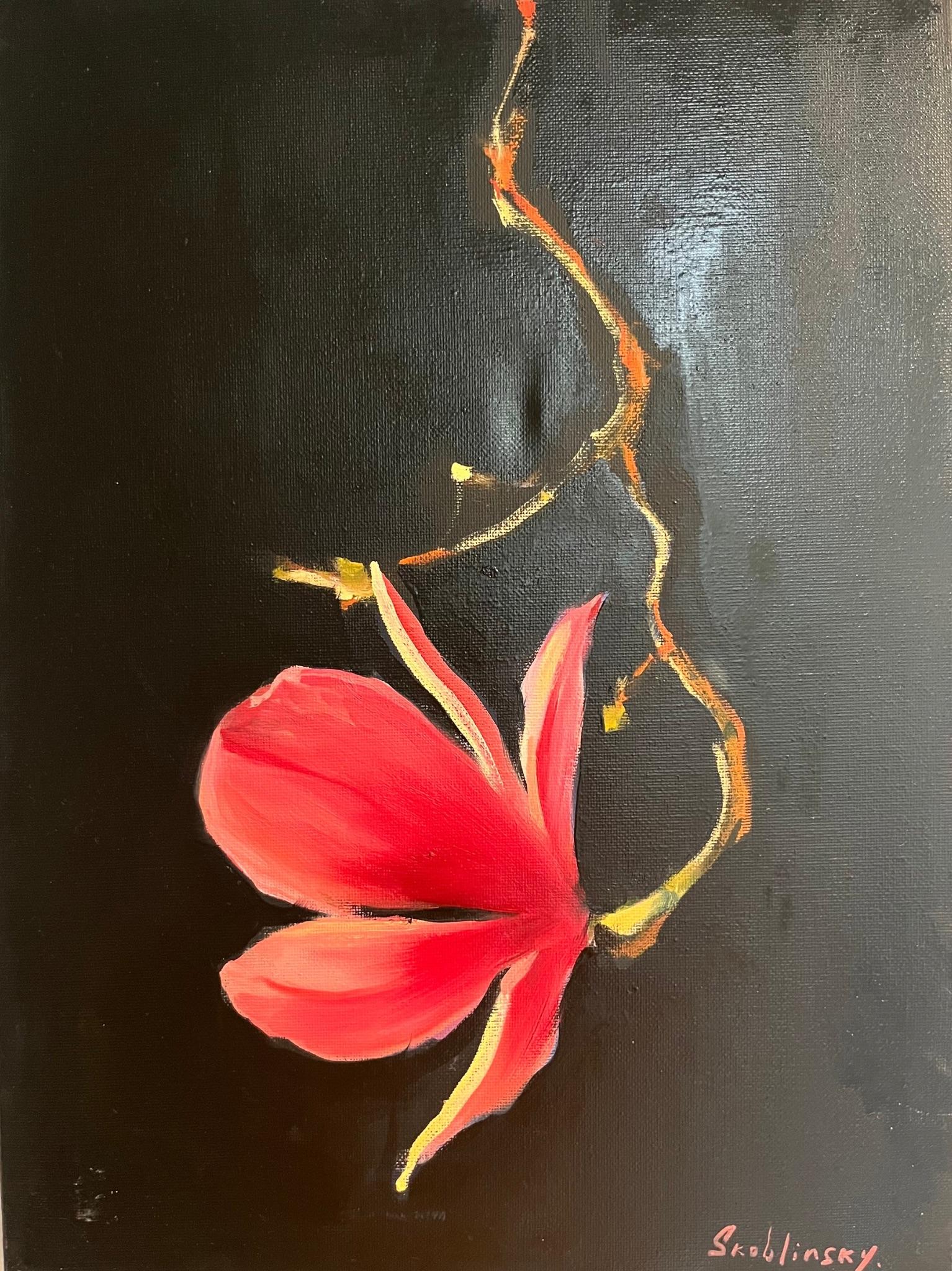 Max Skoblinsky  Still-Life Painting - Proud Is the One Who Does Not Ask.Magnolia