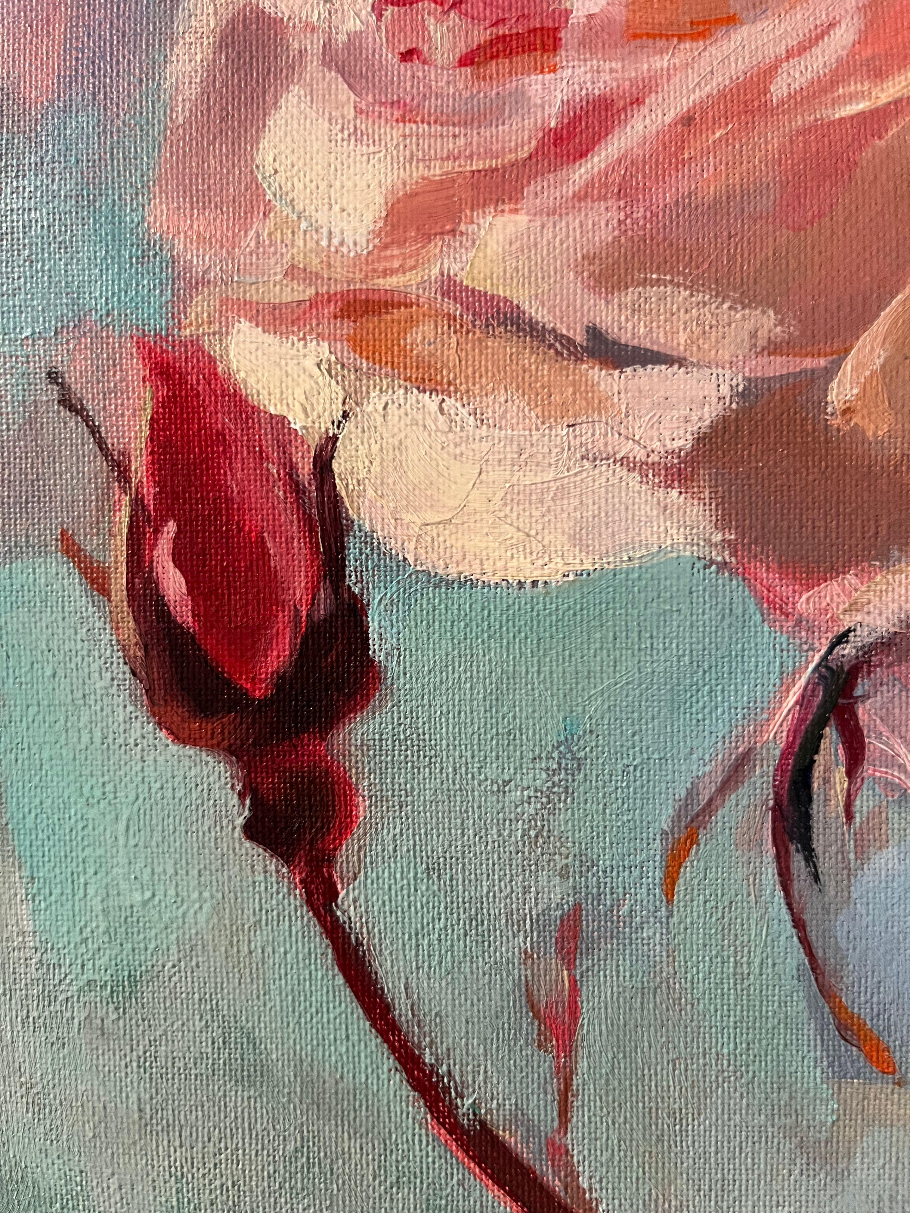 Die Blume weiß nicht, was morgen ist (Braun), Still-Life Painting, von Max Skoblinsky 