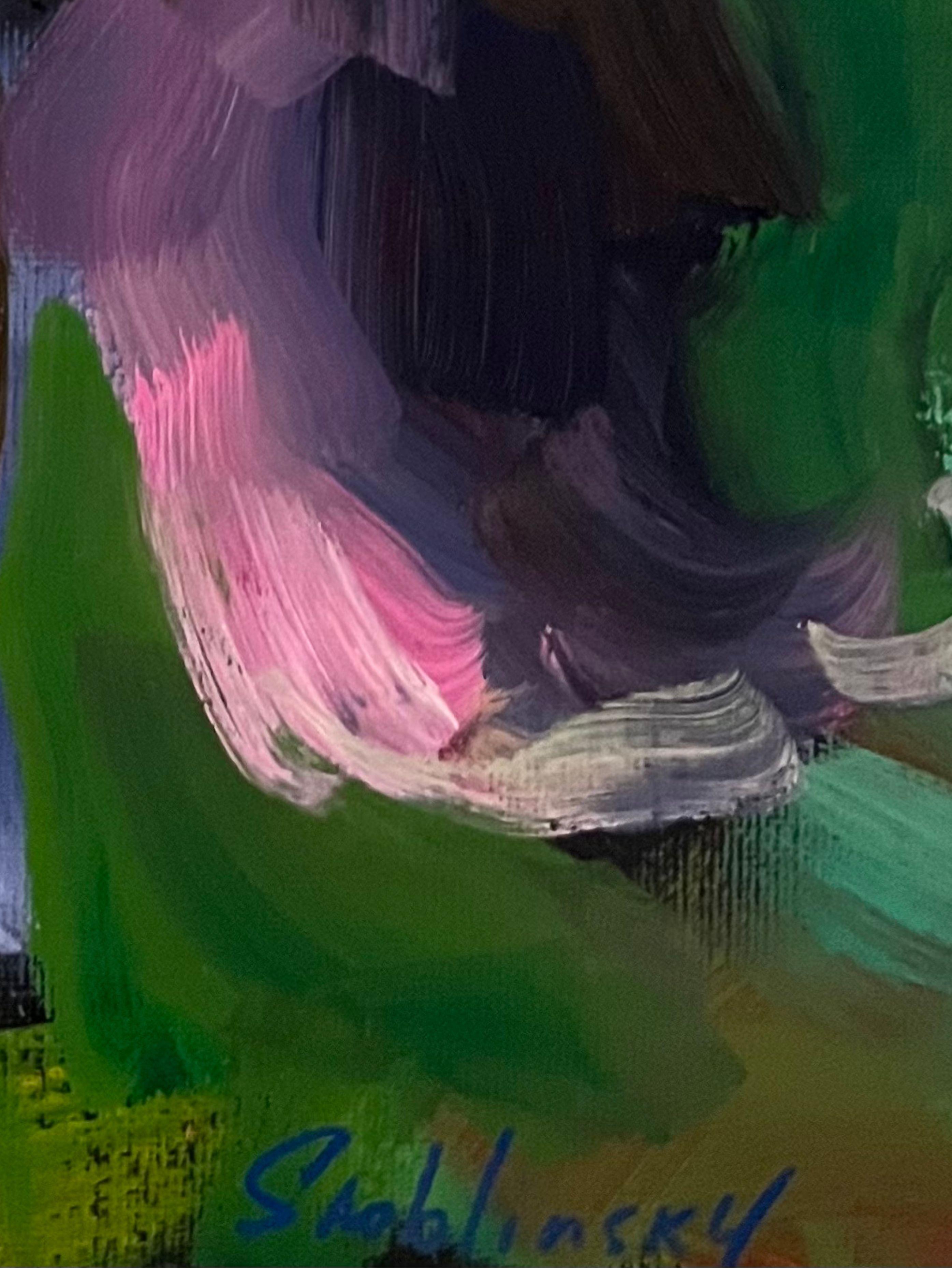 The Iris – a Thought That Needs No Words - Impressionist Painting by Max Skoblinsky 