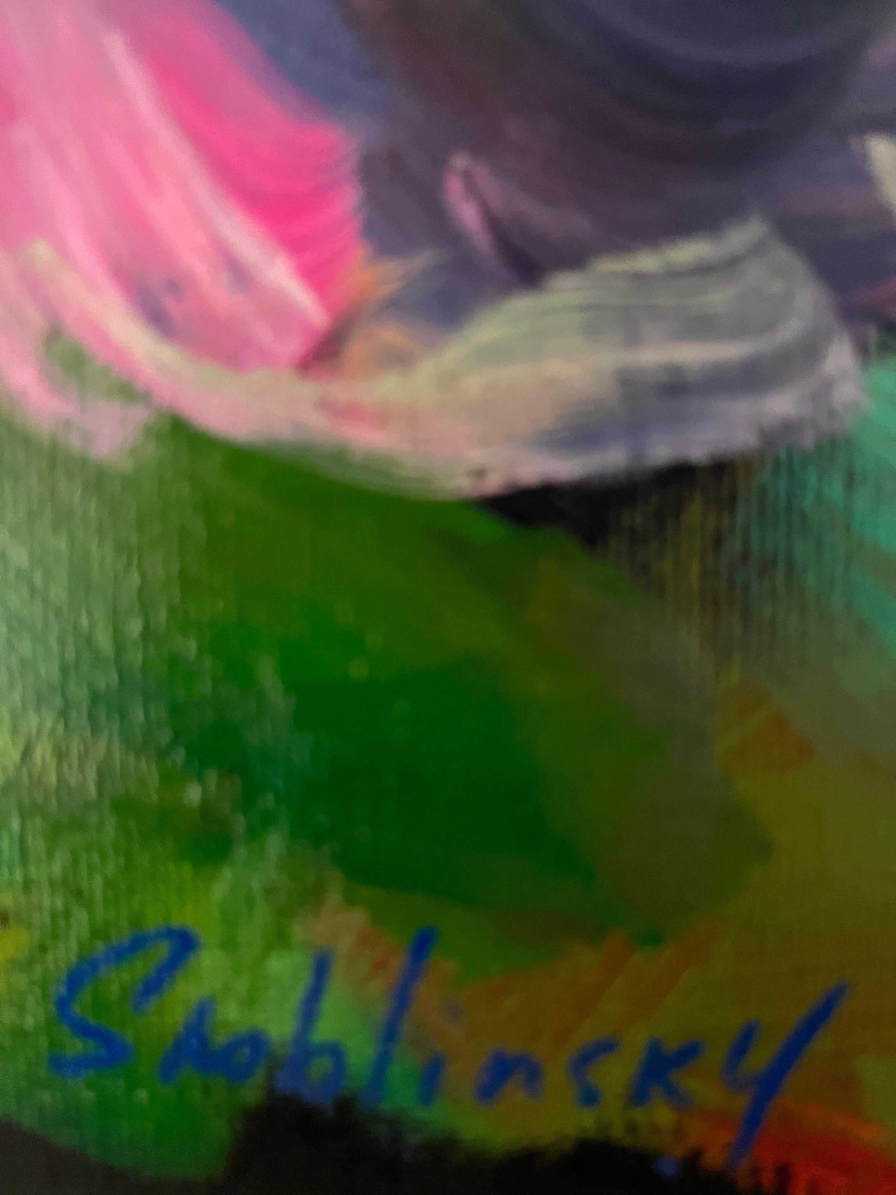 The Iris – a Thought That Needs No Words - Black Still-Life Painting by Max Skoblinsky 