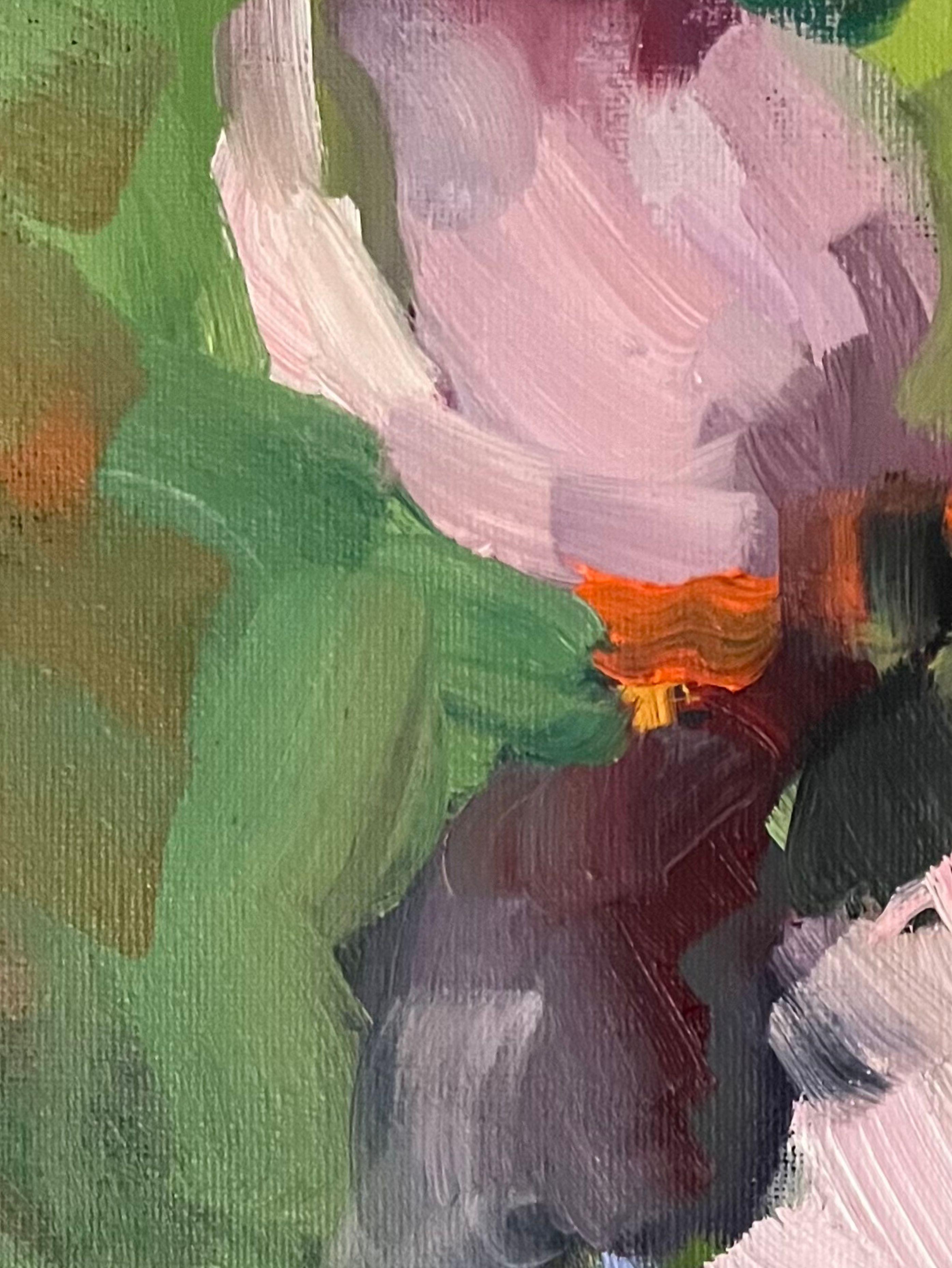 The Iris – a Thought That Needs No Words

This painting is a visual revelation, where the iris flower becomes a metaphor for subtle, almost intangible emotion. The artist captures not just form, but sensation: petals rendered in expressive strokes