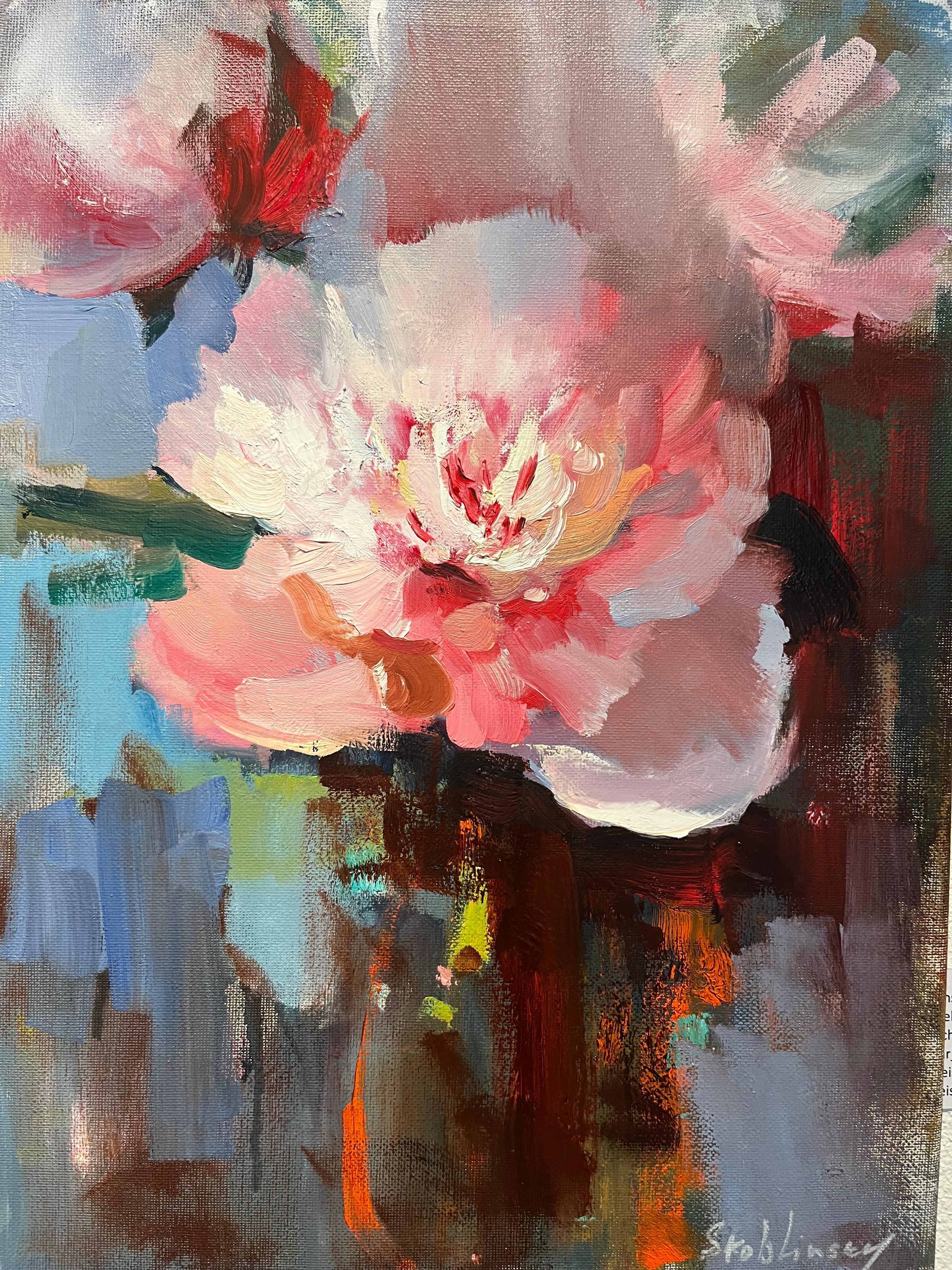 Max Skoblinsky  Still-Life Painting – "Der Duft von Rosa"