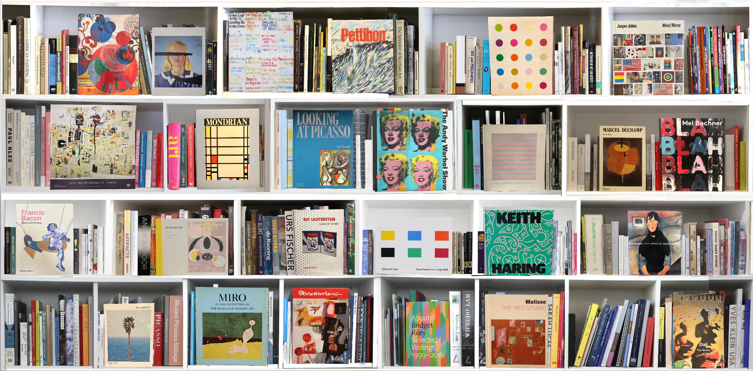 Max Steven Grossman Color Photograph – Kunst-Bücherlandschaft AM24